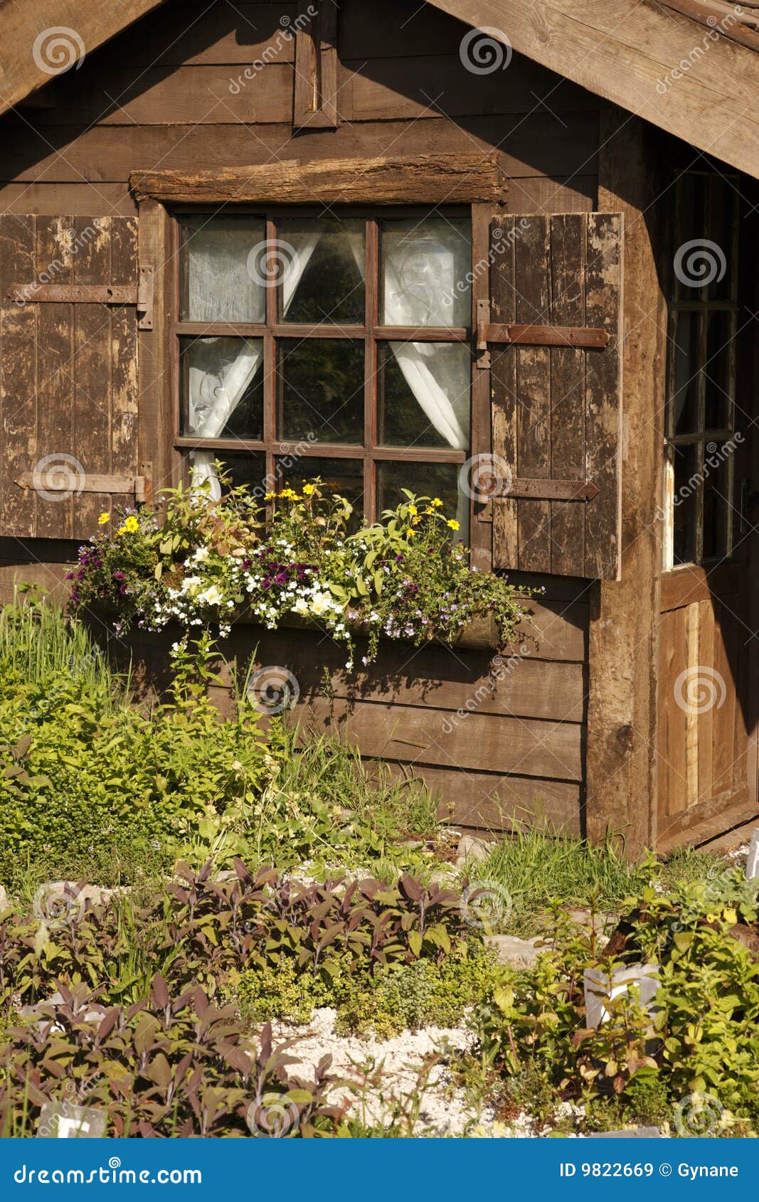 Small Wooden Garden Building Stock Image Image of exterior, detail
