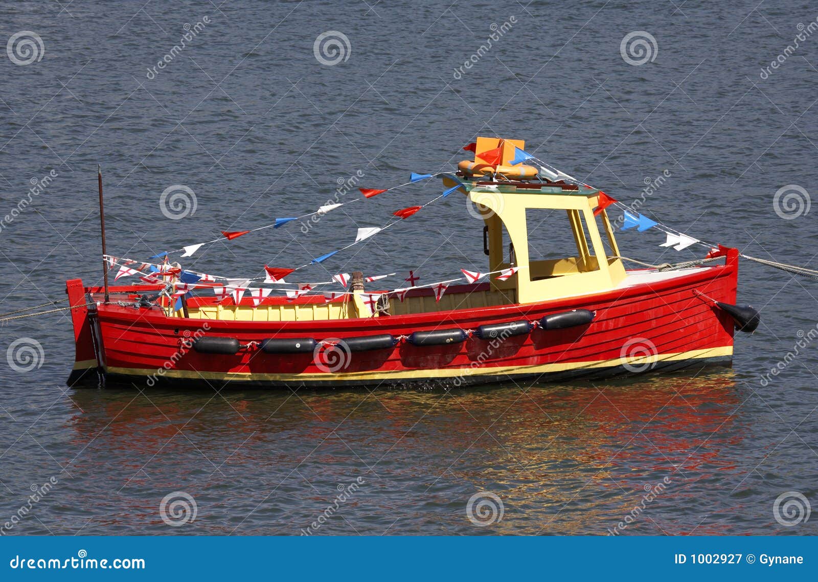 Small wooden motor boat stock image. Image of boating 