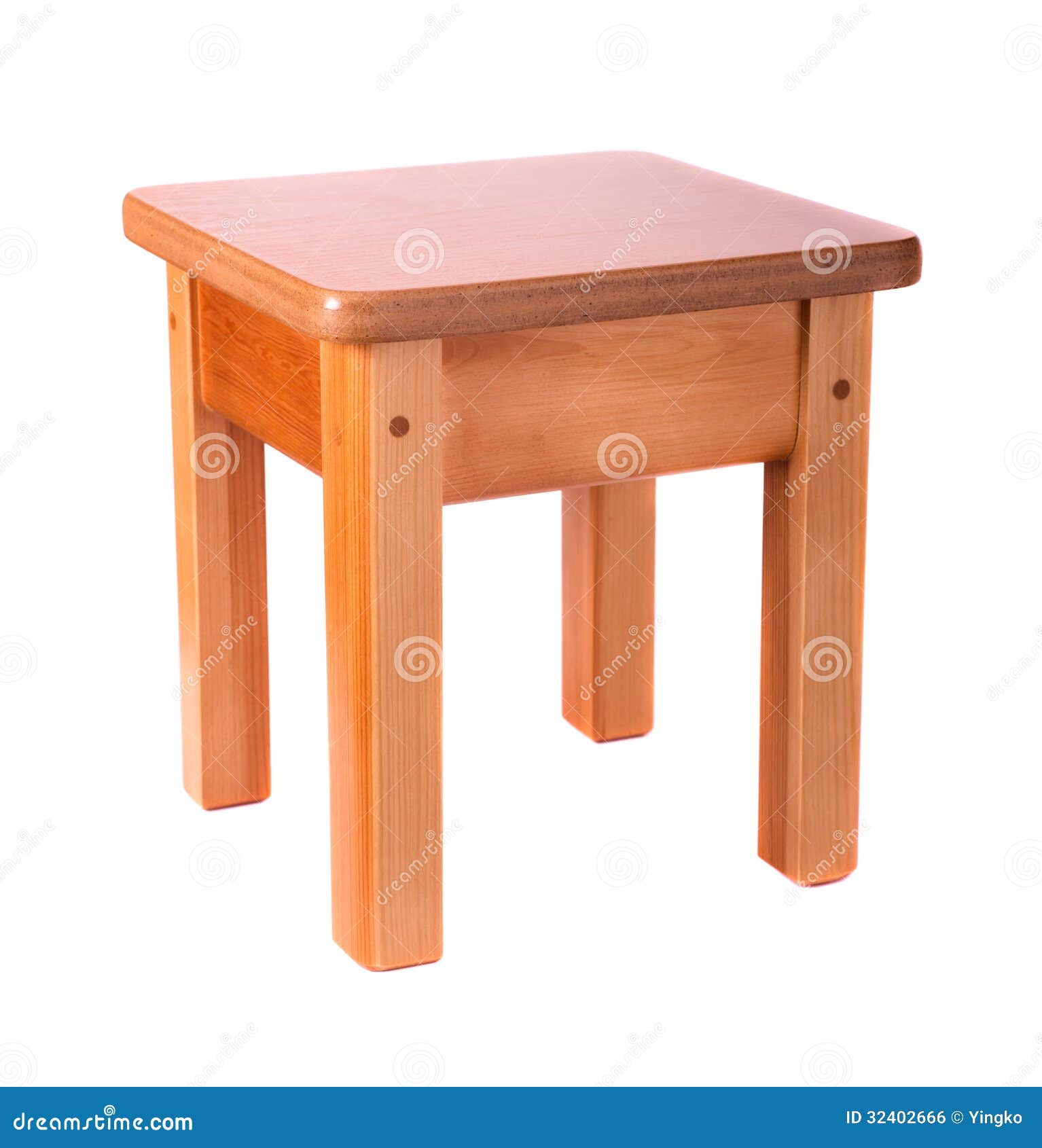 Small Wooden Stool Royalty Free Stock Image - Image: 32402666