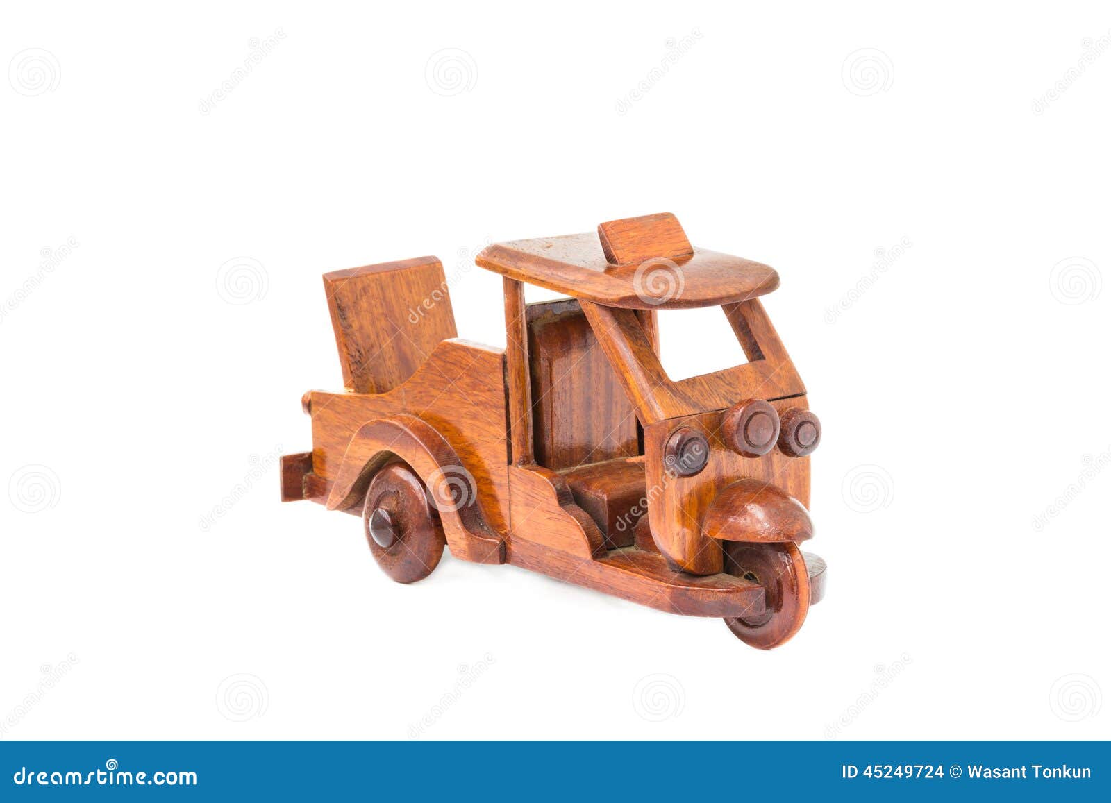 Small Wooden Toy Car Stock Photo - Image: 45249724