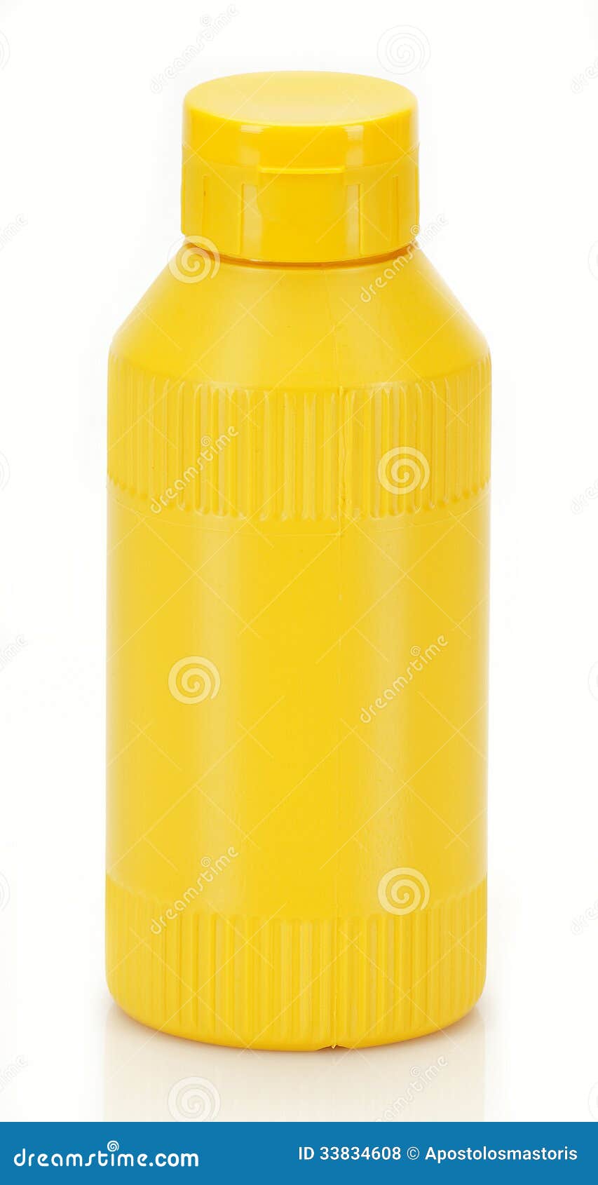Small Yellow Plastic Bottle Stock Photo Image of storage, object