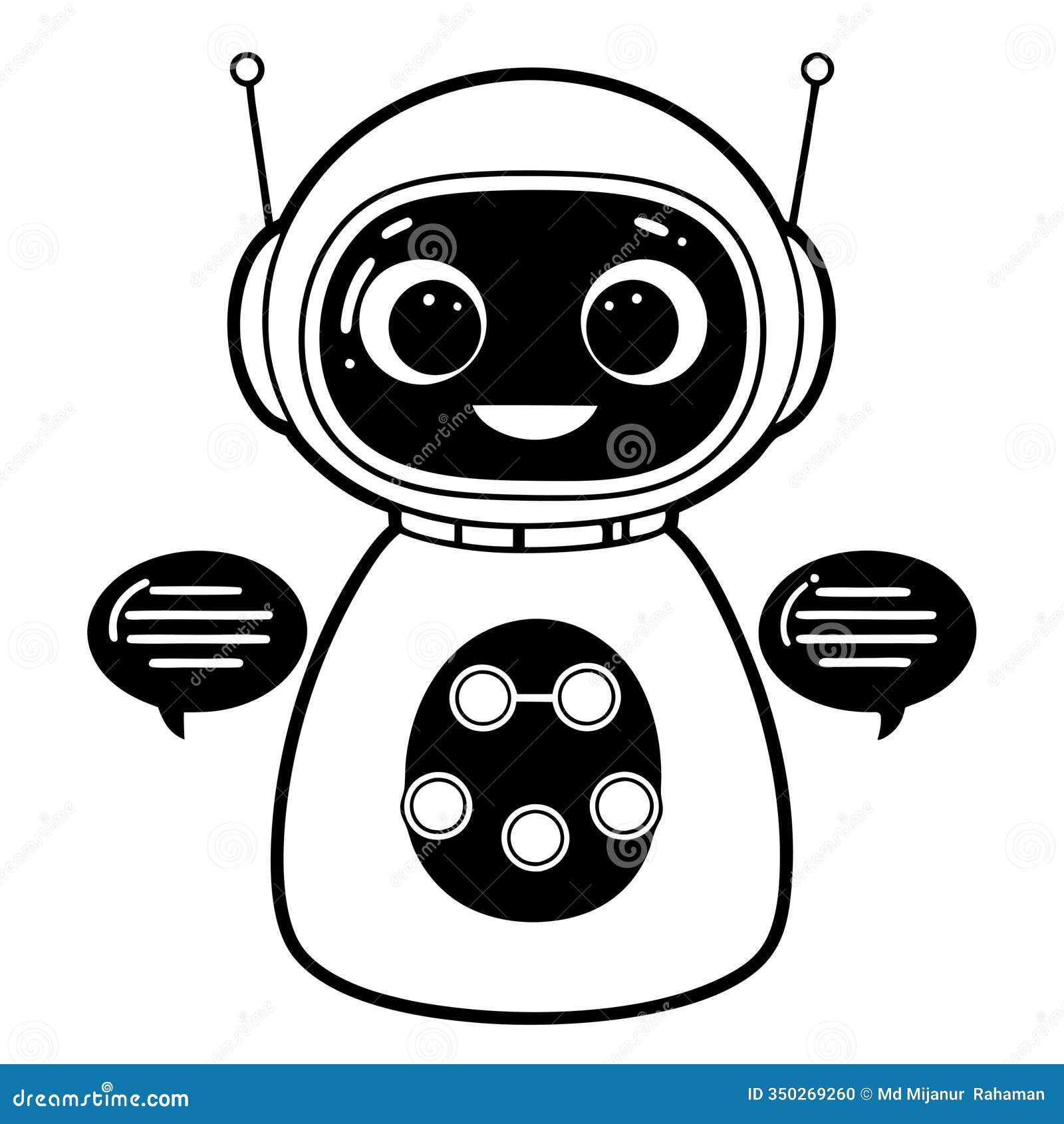 smart ai assistant icon . your friendly digital chatbot