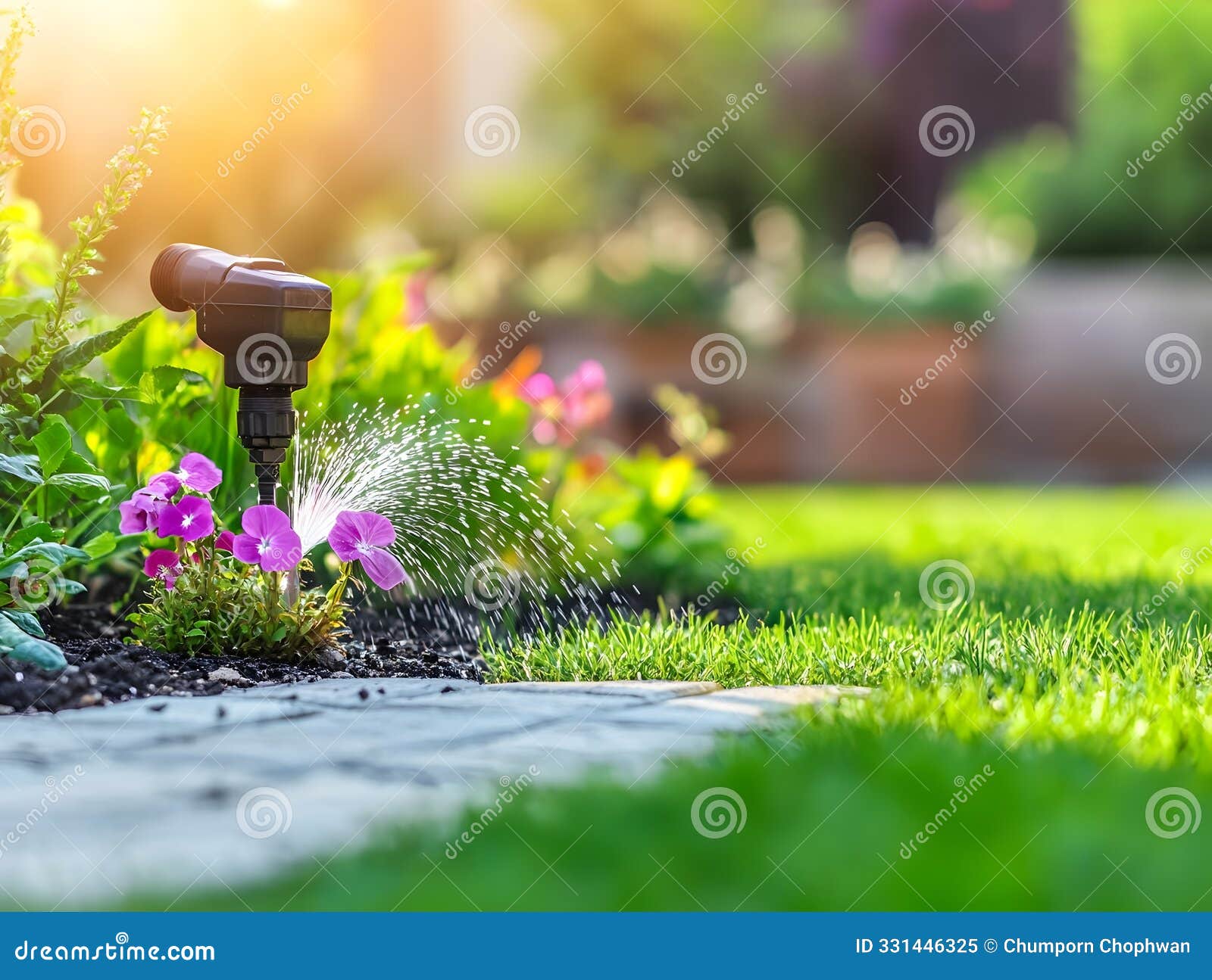 smart automated irrigation system for optimized water use in suburban gardens