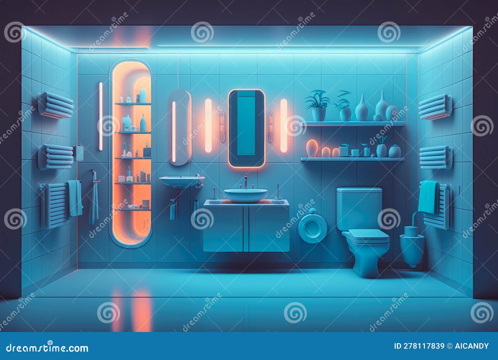 Smart Bathroom with Voicecontrolled Lighting, Music, and Temperature