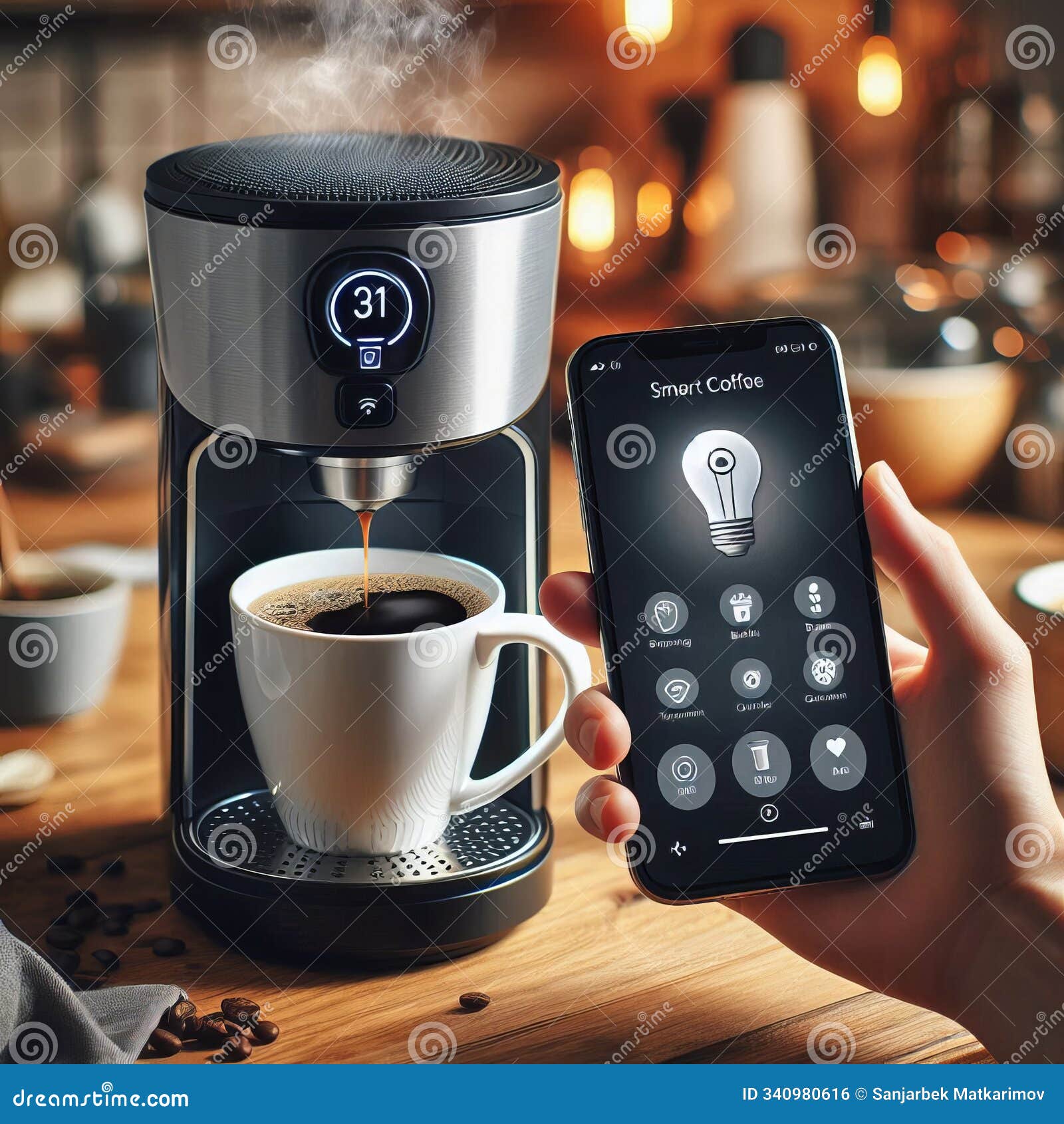 Smart Coffee Maker Start Your Day with a Perfect Cup of Coffee U Stock