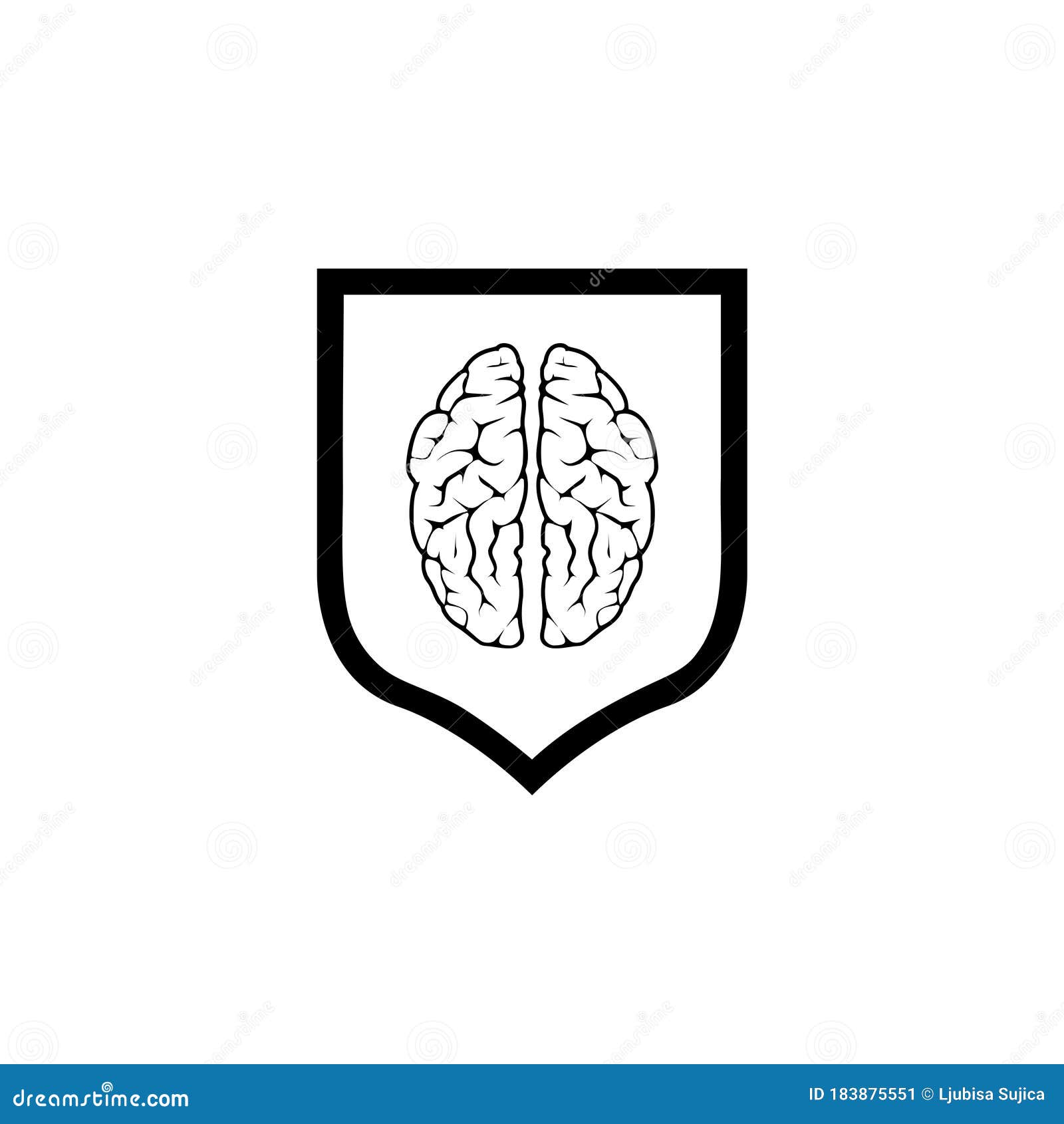 smart defense, concept of intelligent software antivirus or firewall icon  on white background