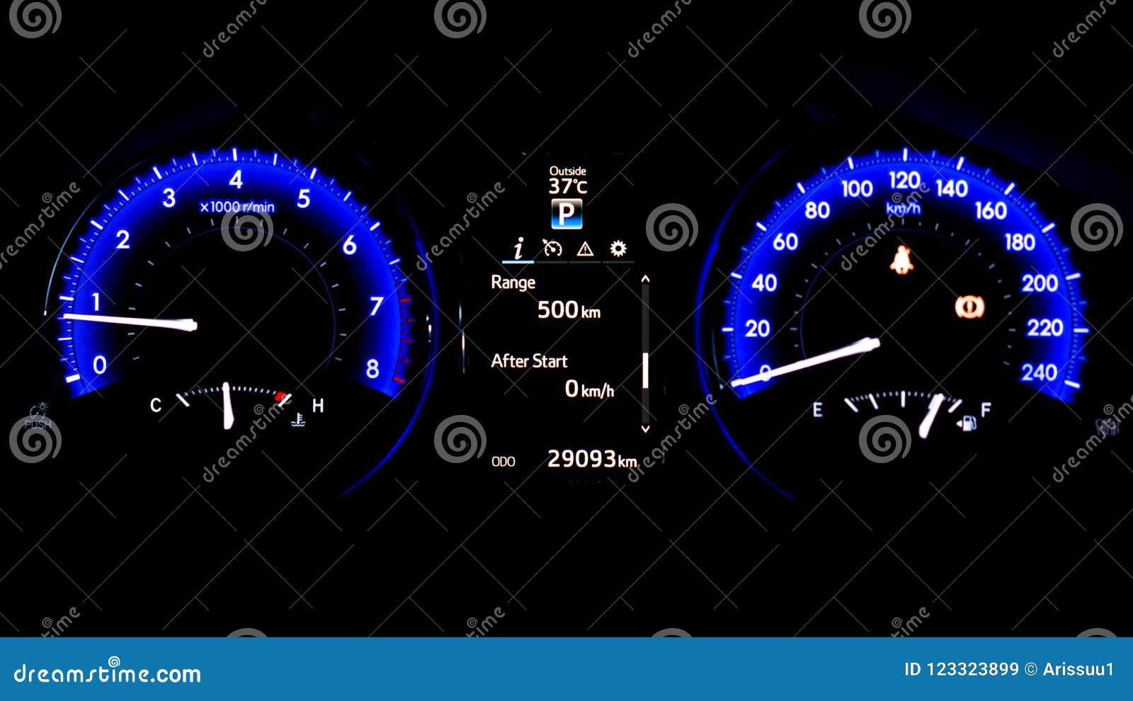 car dashboard odometer