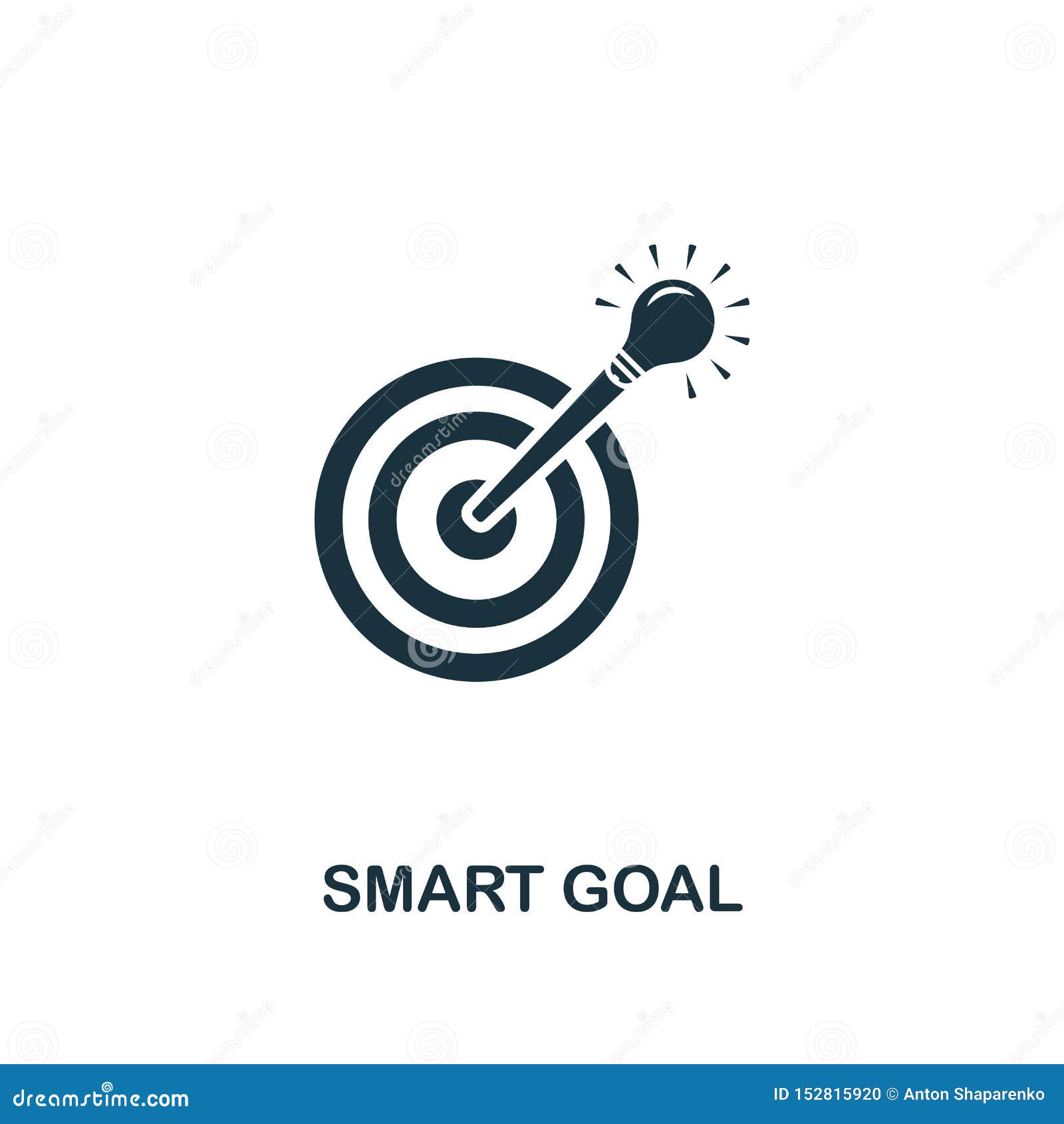 Smart Goal Icon. Creative Element Design from Business Strategy Icons Collection Stock