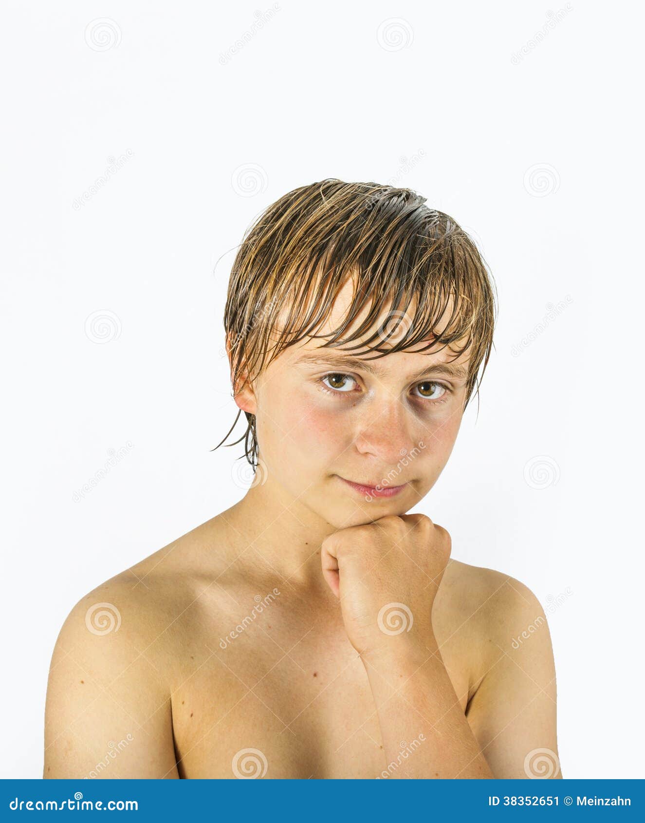 Smart Handsome Boy With Wet Hair Stock Image Image 38352651