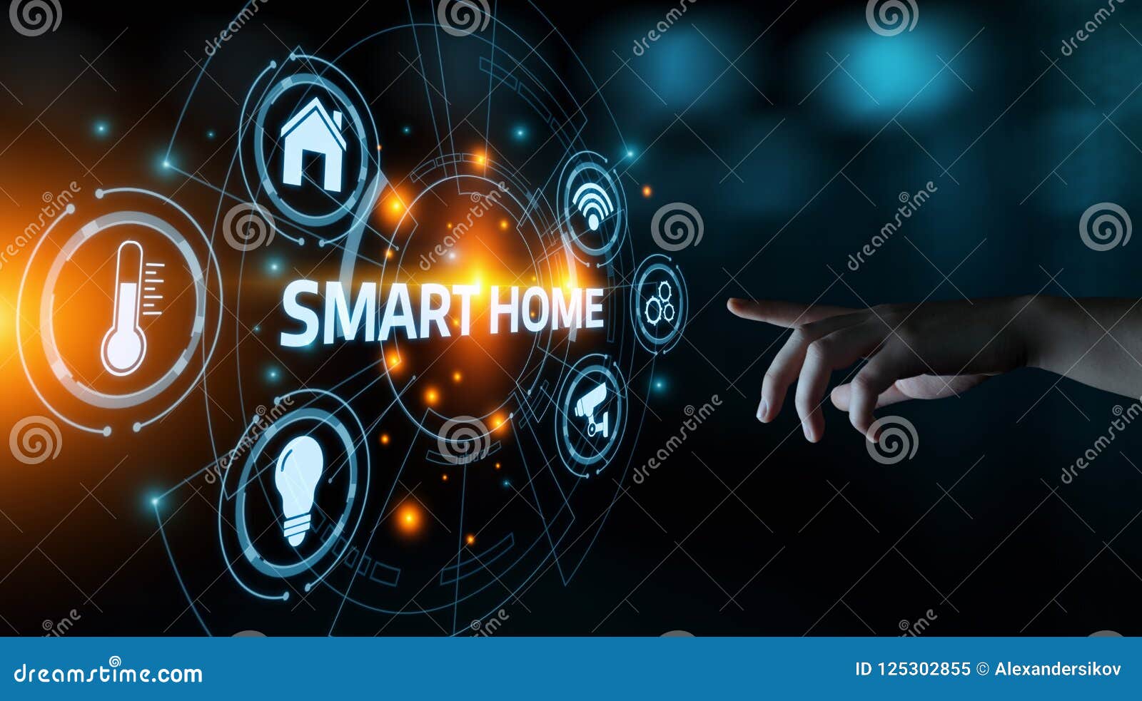 smart home automation control system. innovation technology internet network concept