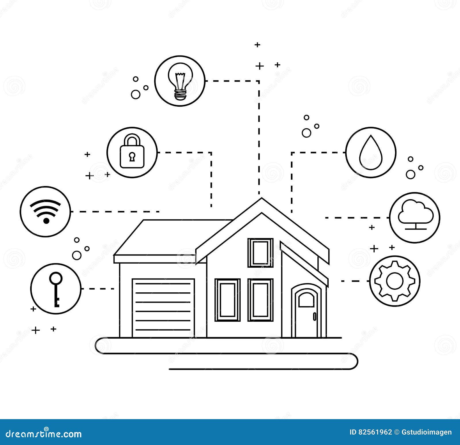 Smart Home Automation Tech Stock Illustration Illustration