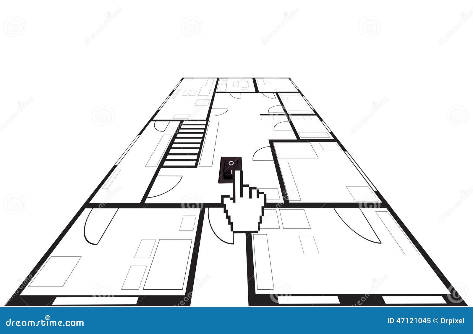 Smart home concept stock illustration. Illustration of consumption
