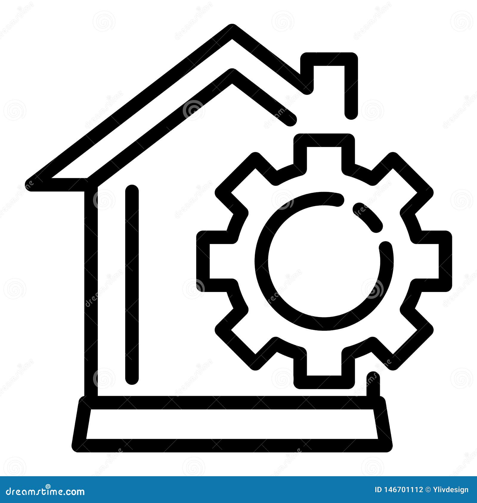 Smart Home Mechanism Icon, Outline Style Stock Vector ...