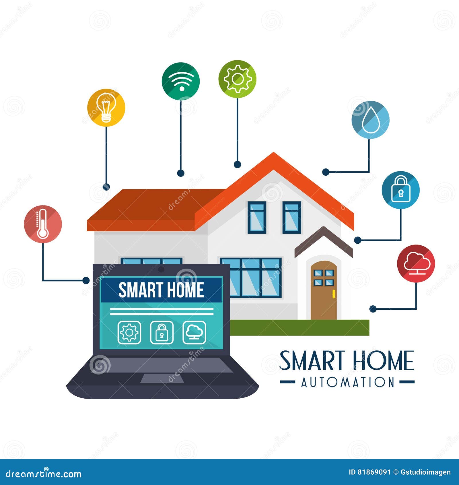 Download Smart home technology icon stock vector. Illustration of ...
