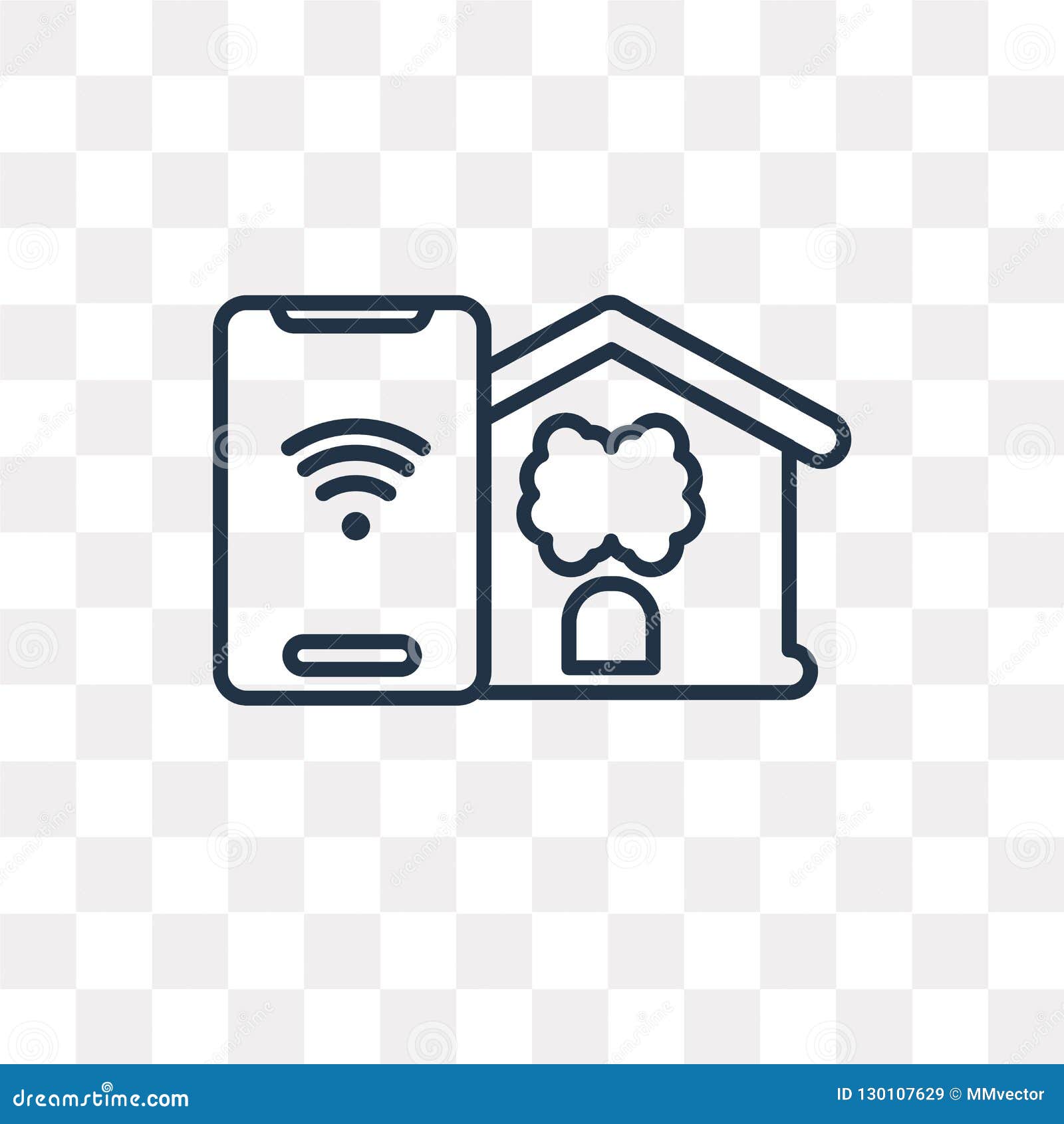Download Smart Home Vector Icon Isolated On Transparent Background ...