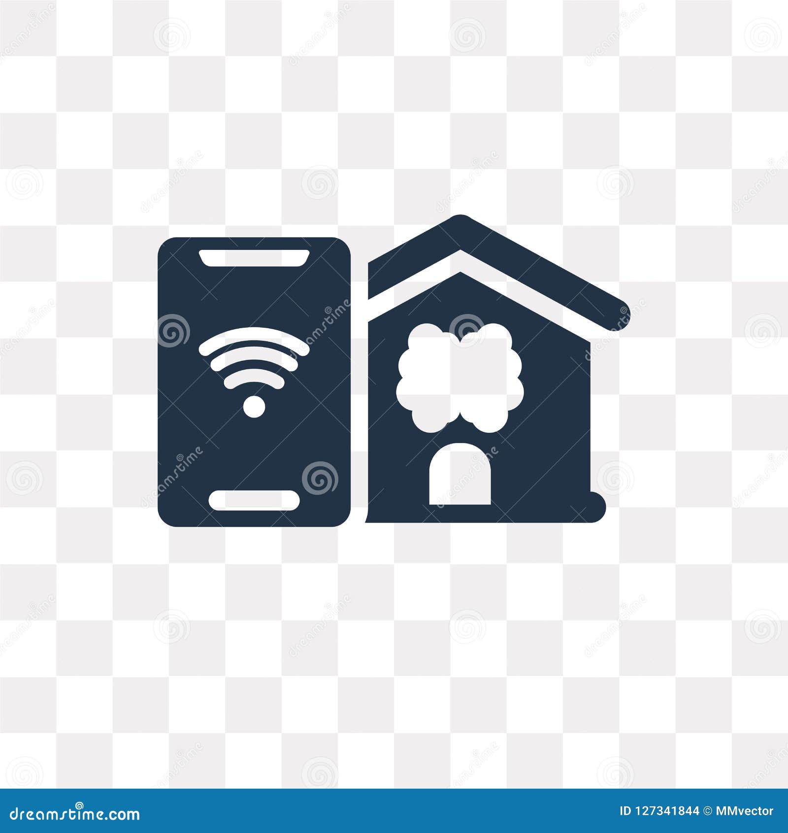 Download Smart Home Vector Icon Isolated On Transparent Background ...