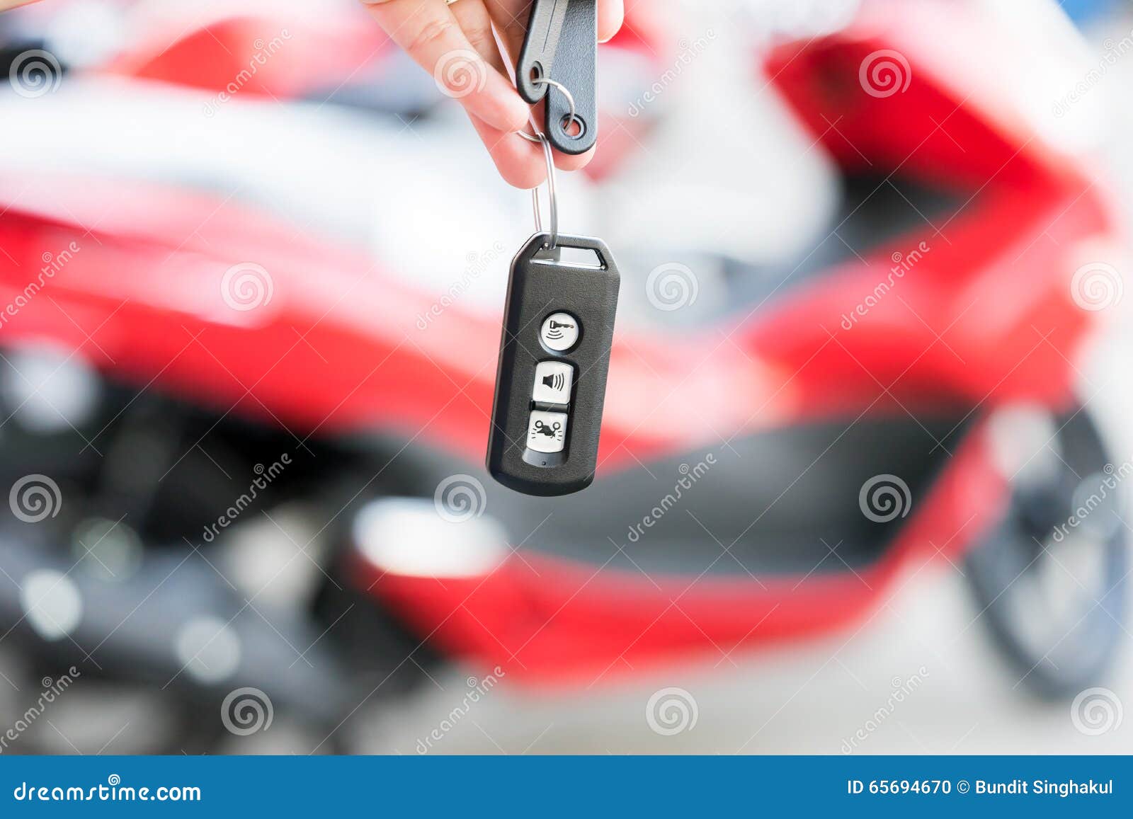 Smart key for motorcycle stock photo. Image of hand, motorcycle 65694670