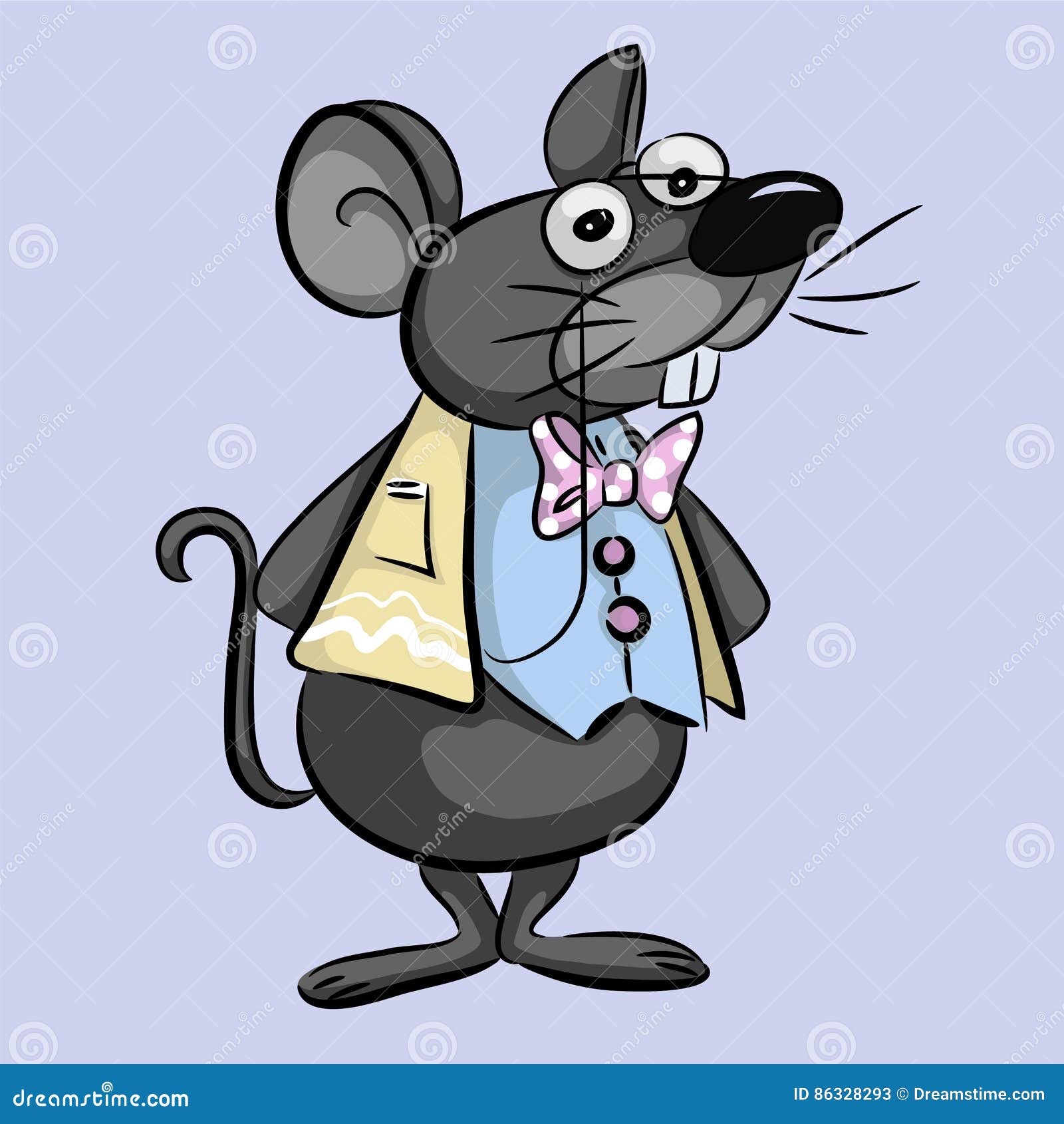 Smart Mouse Cartoon - Illustration Stock Illustration - Illustration of  little, wise: 86328293