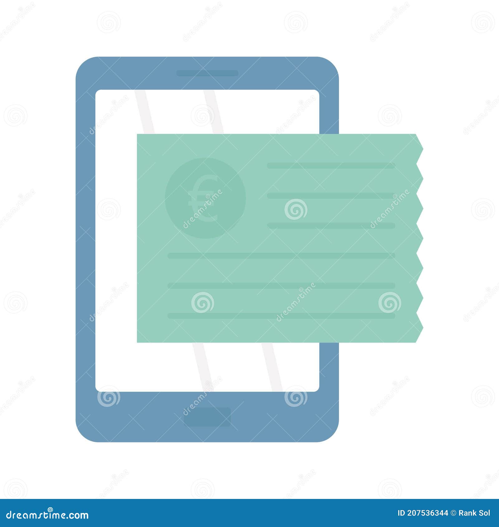 smart phone flat  icon which can easily modify or edit