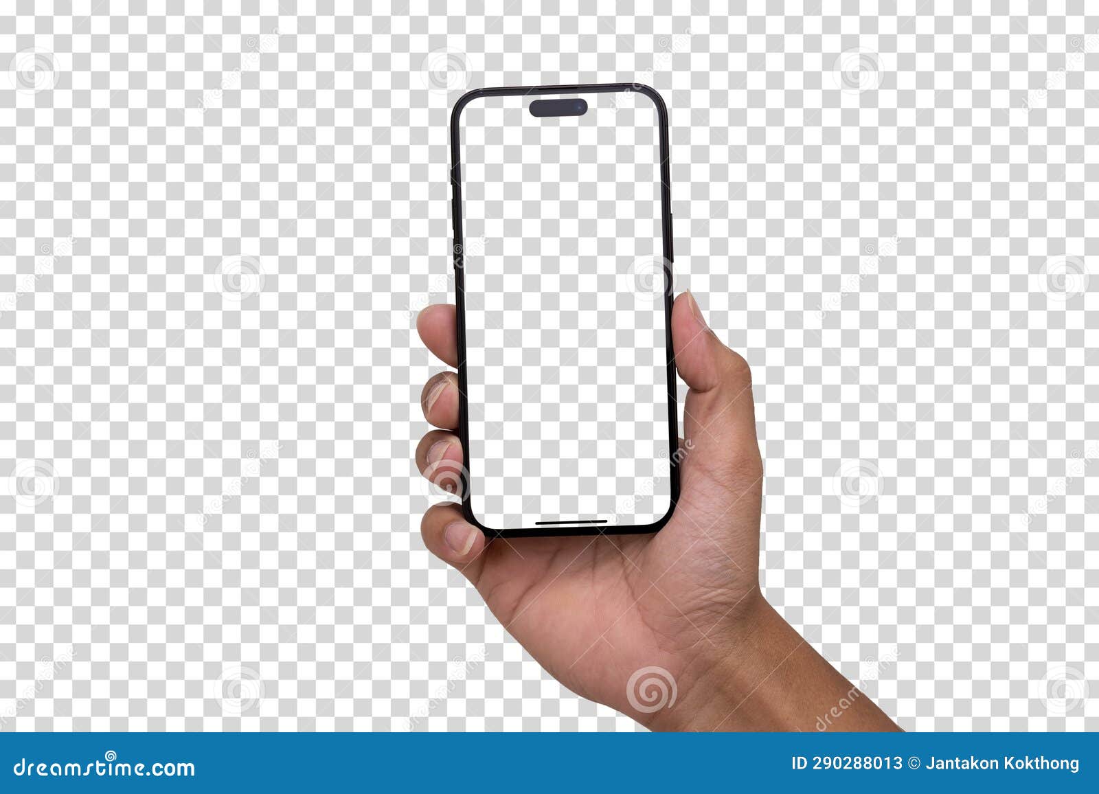 smart phone mockup and screen transparent and clipping path 