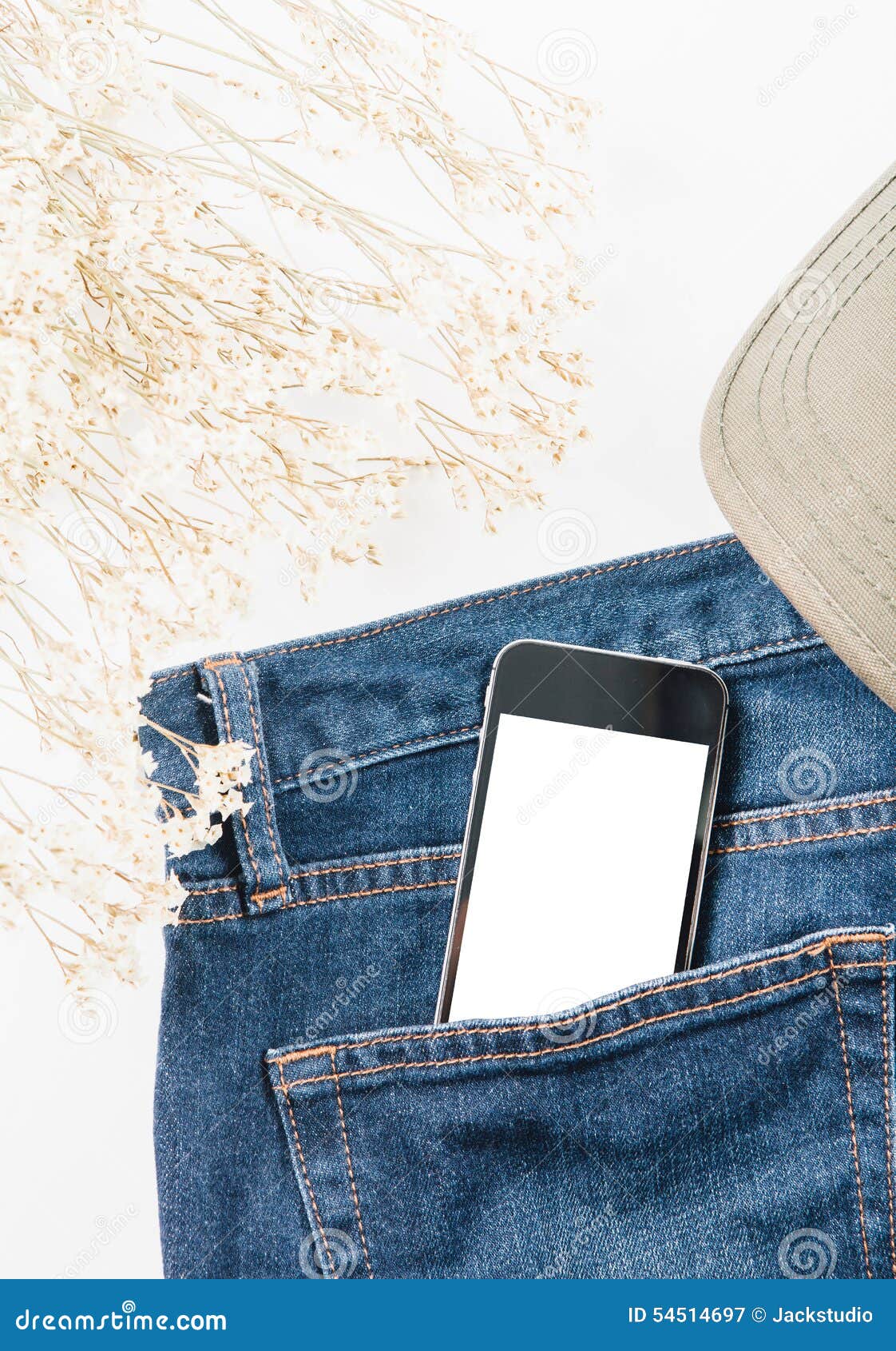 Smart Phone in Your Pocket Blue Jeans Stock Image Image of pocket