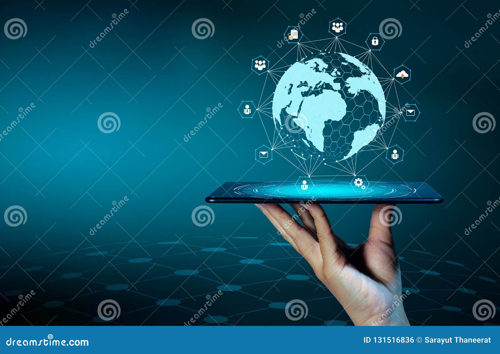 smart phones and globe connections uncommon communication world internet business people press the phone to communicate in the int