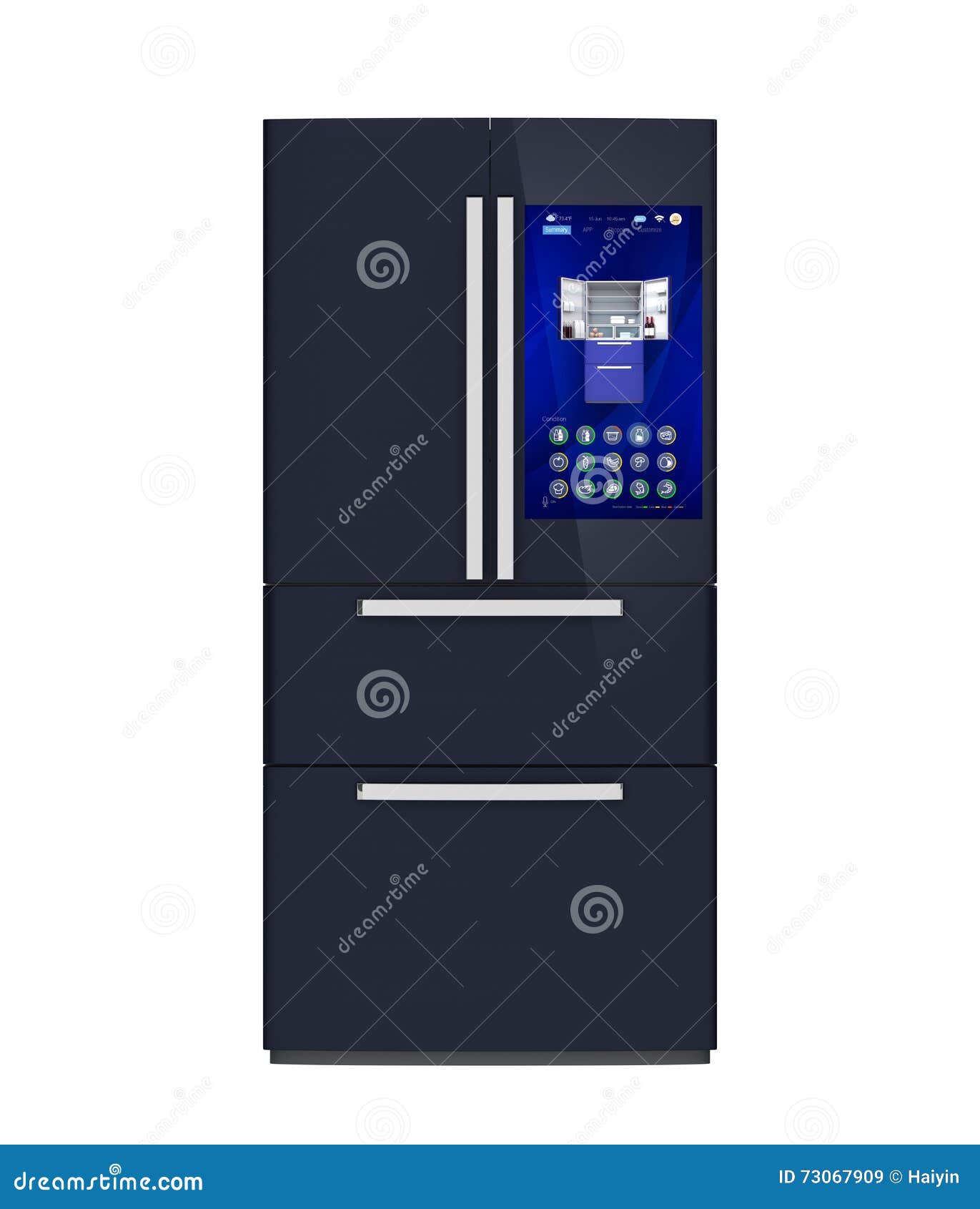 Smart refrigerator concept stock illustration. Illustration of ... Circuit Diagram