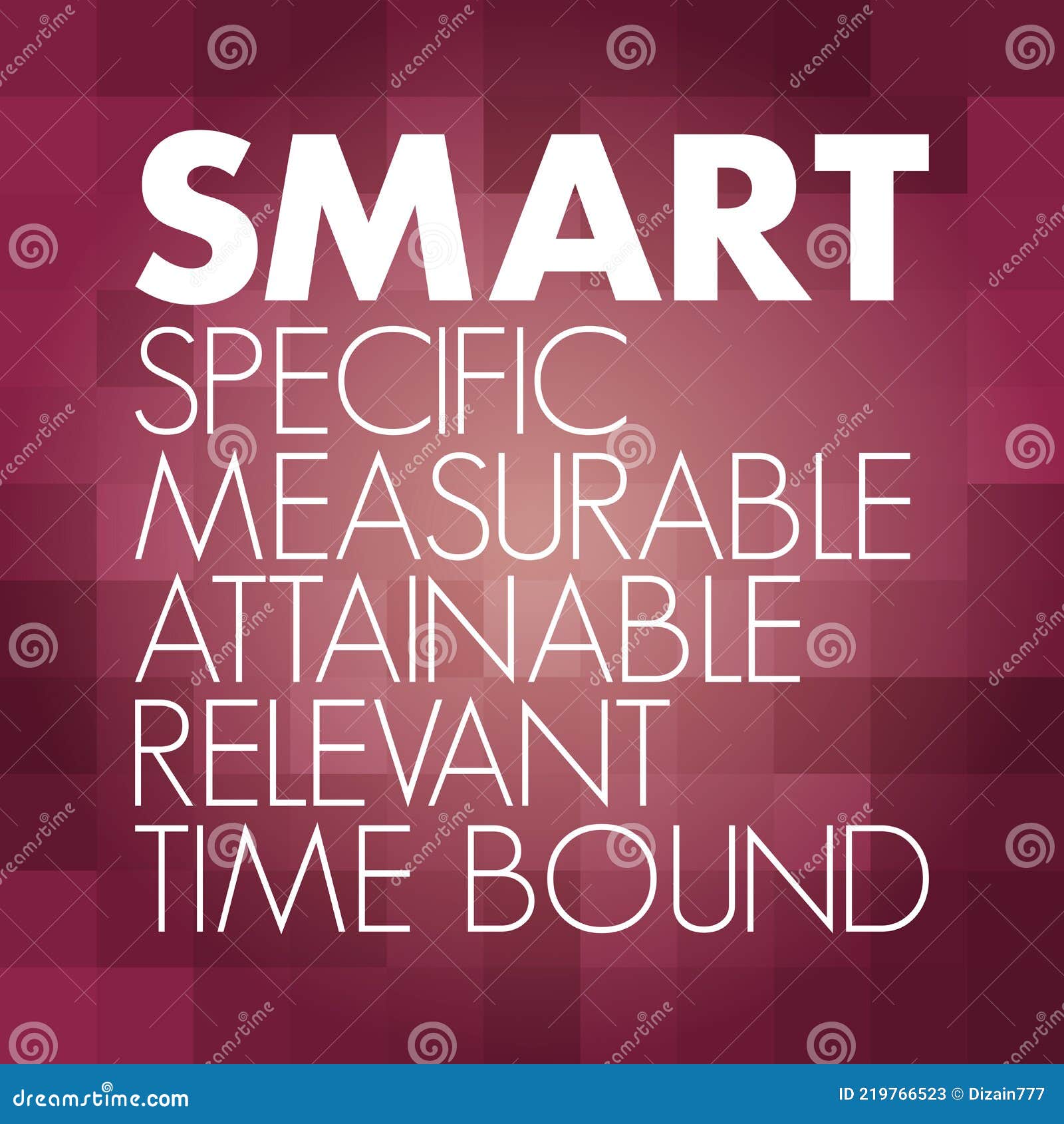 smart - specific, measurable, attainable, relevant, time bound acronym, business concept background