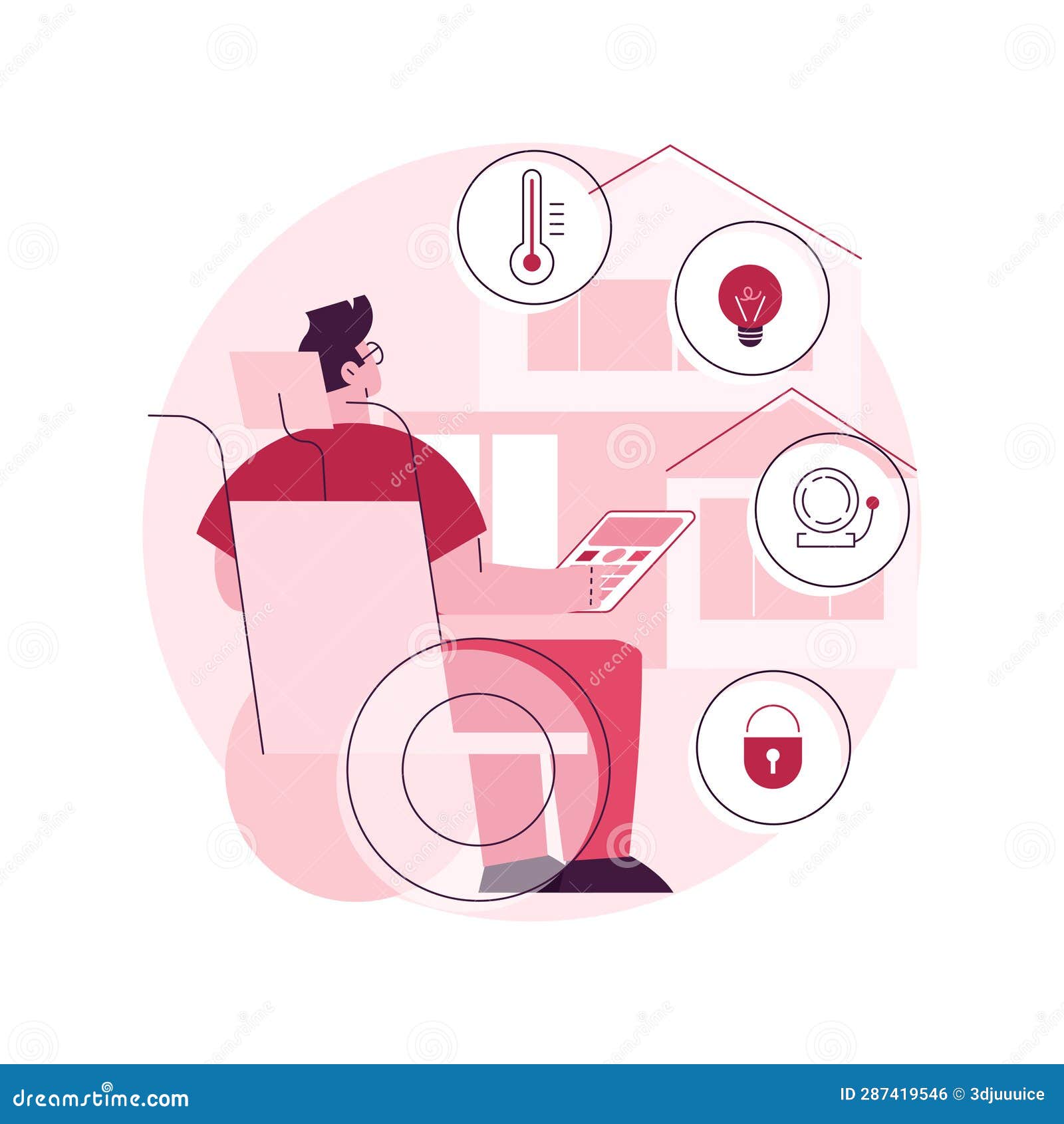 smart technology for persons with disabilities abstract concept  .