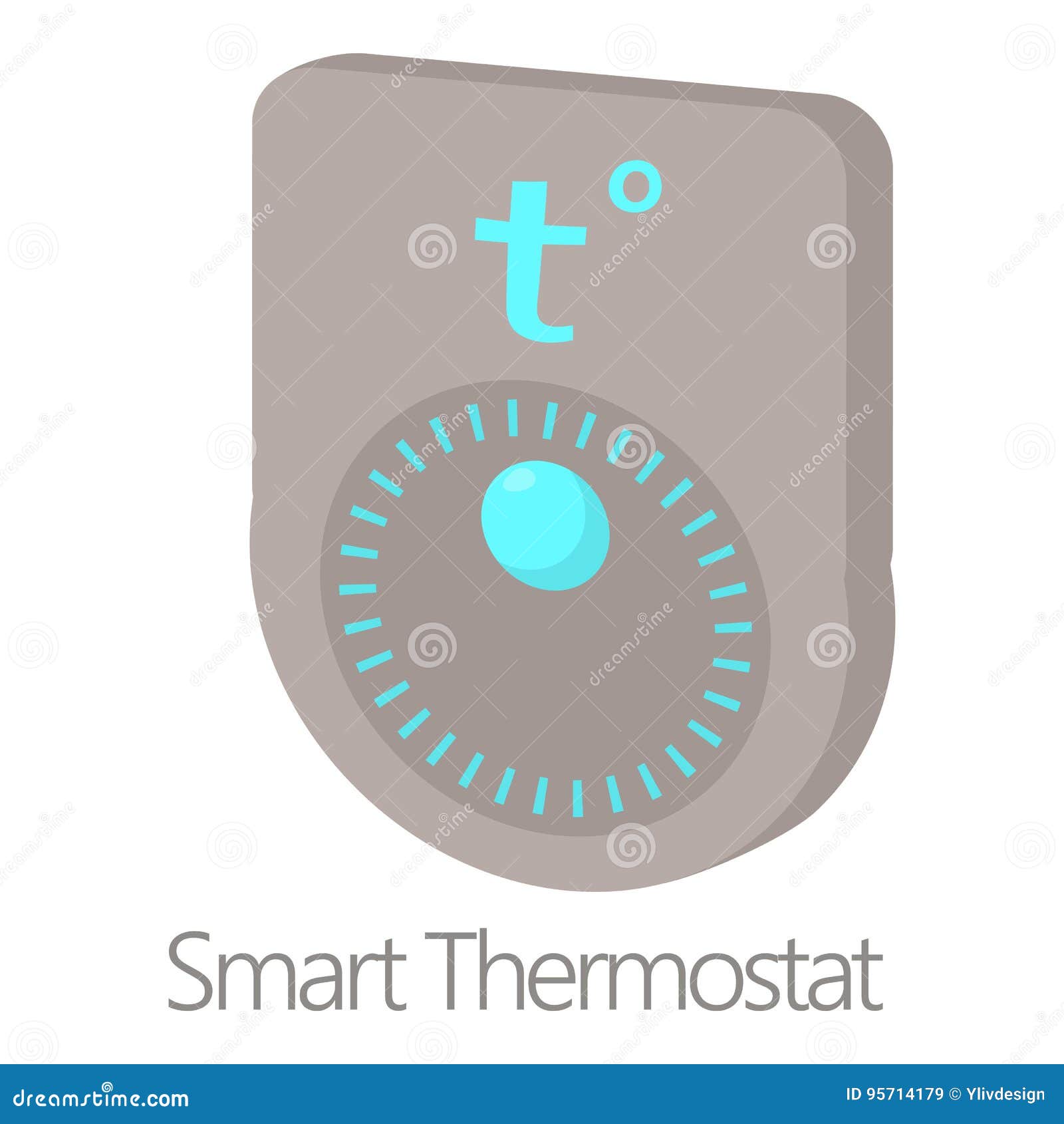 Smart Thermostat And Heating Cartoon Vector 42917501