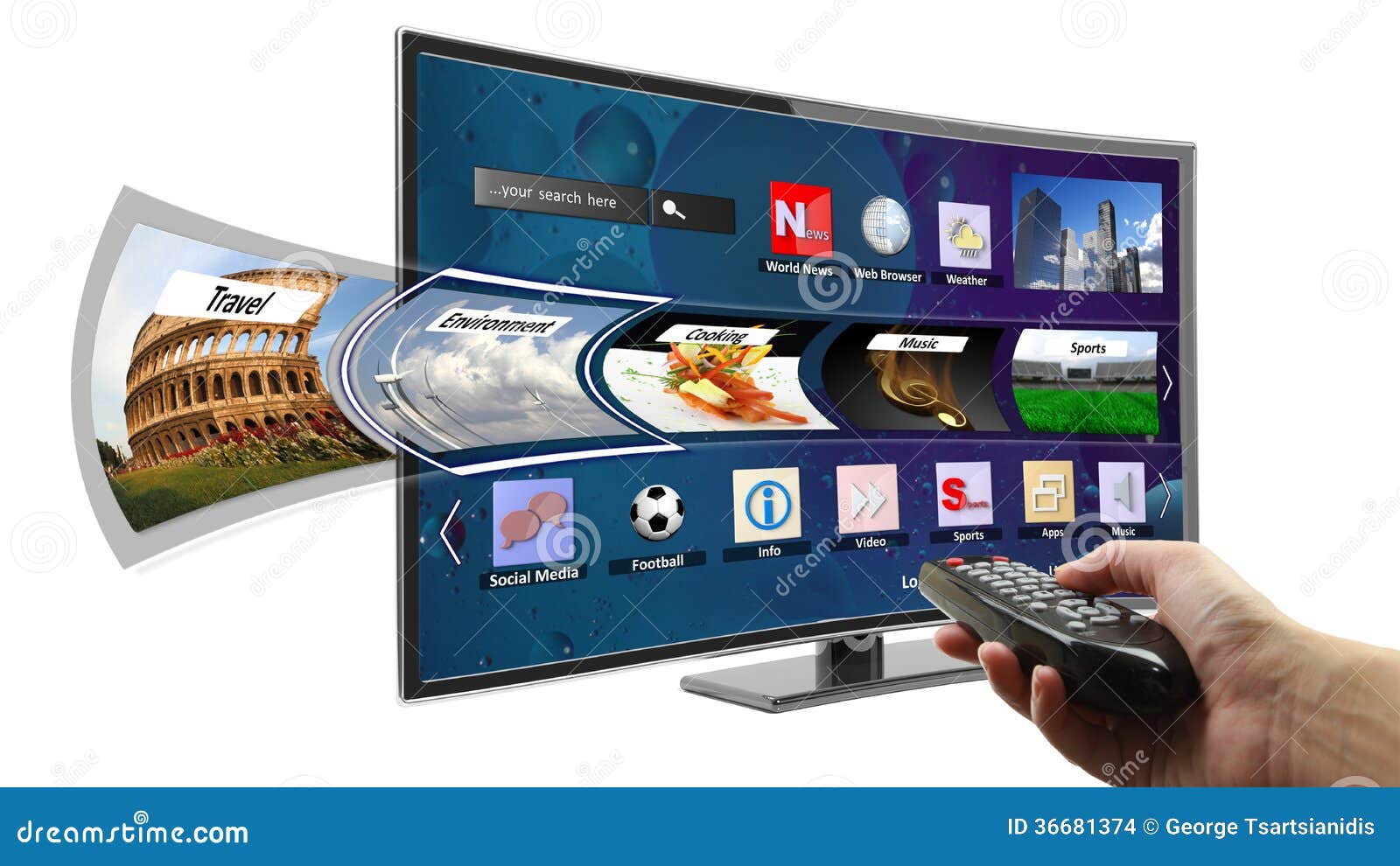 smart tv with apps