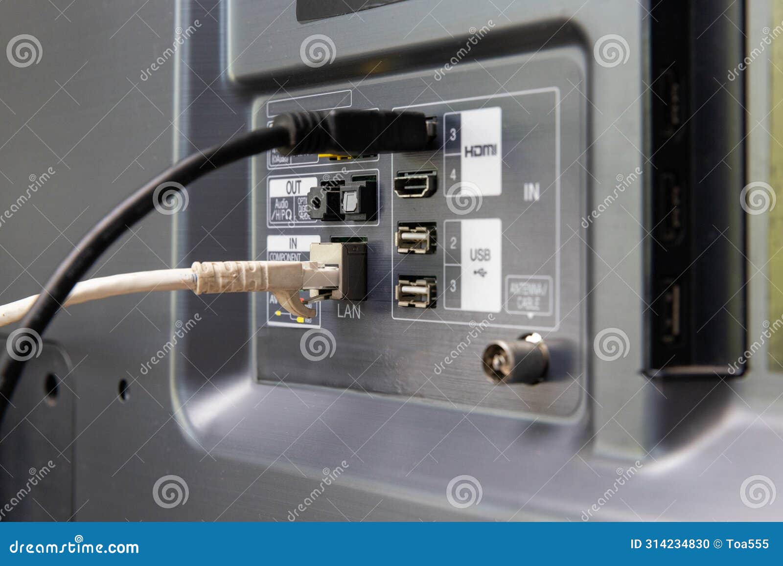 smart tv audio input and output connections (optical)