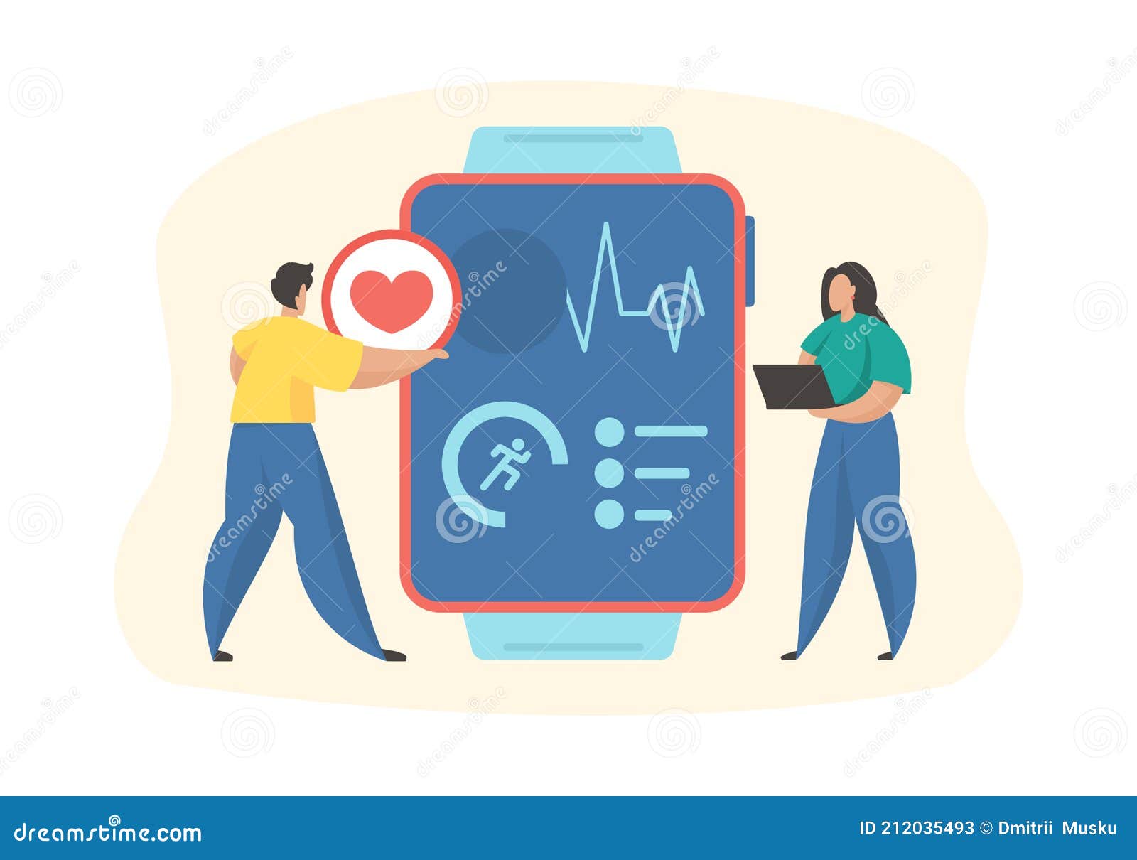 Smart Watches Application Development. Heart Rate on Smartwatch. Flat Vector Illustration Stock Vector - Illustration of portable, connection: 212035493 Smart Watches Application Development. Heart Rate on Smartwatch. Flat Vector Illustration Stock Vector - Illustration of portable, connection: 212035493