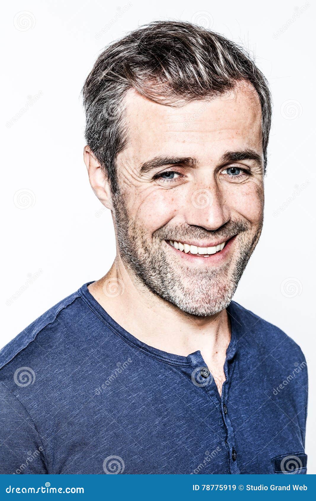 Handsome Bearded Man Salt Pepper Hair Stock Photos - Free & Royalty-Free  Stock Photos from Dreamstime