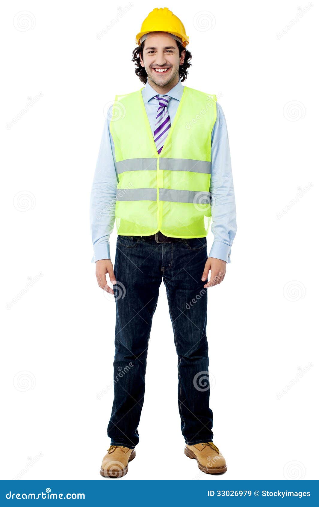 Smart Young Construction Engineer Stock Image - Image of hard, handsome ...