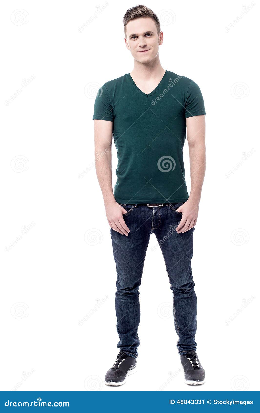 Smart Young Man Posing in Style Stock Image - Image of standing, model ...