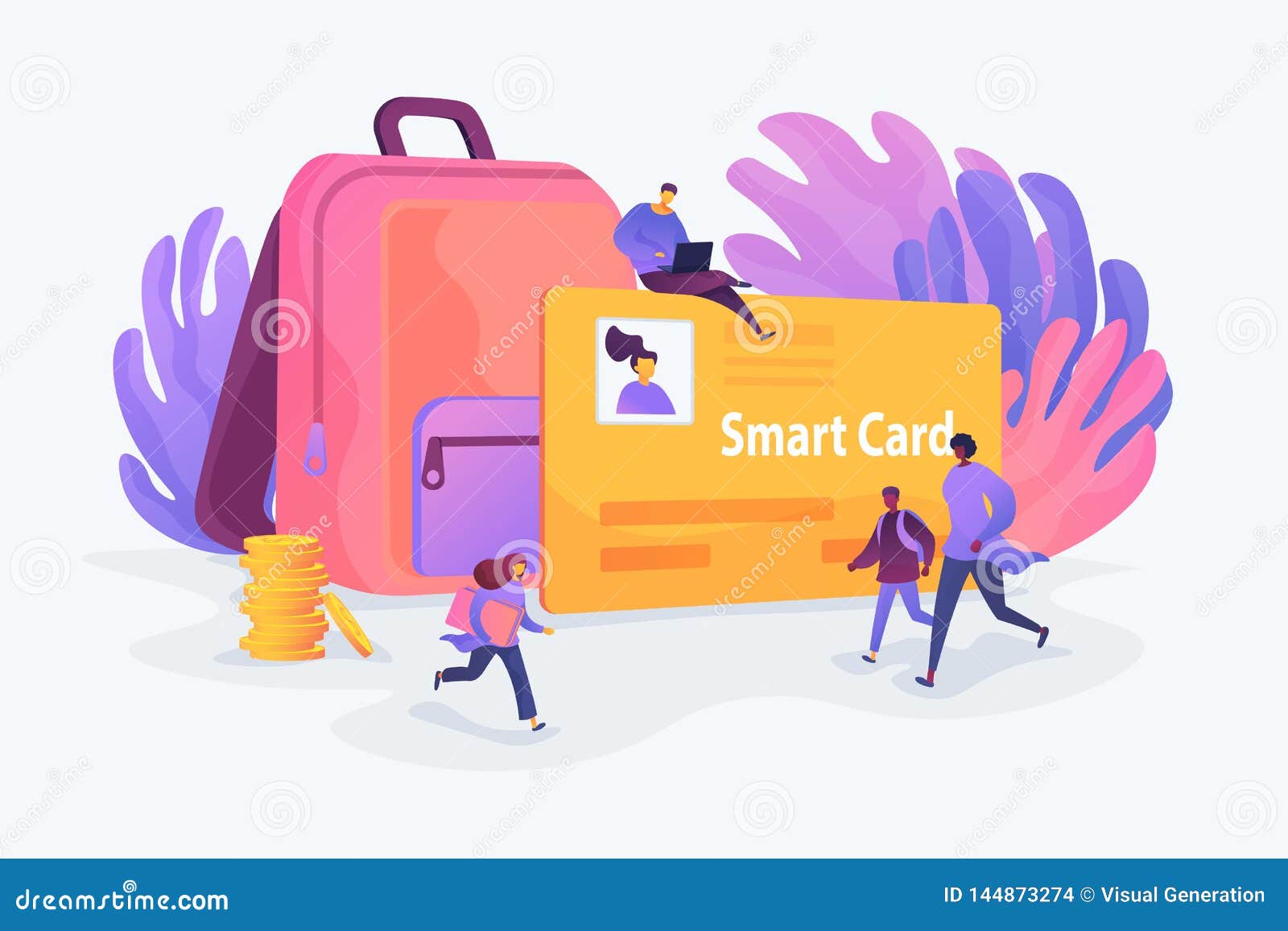 smartcards for schools concept  .