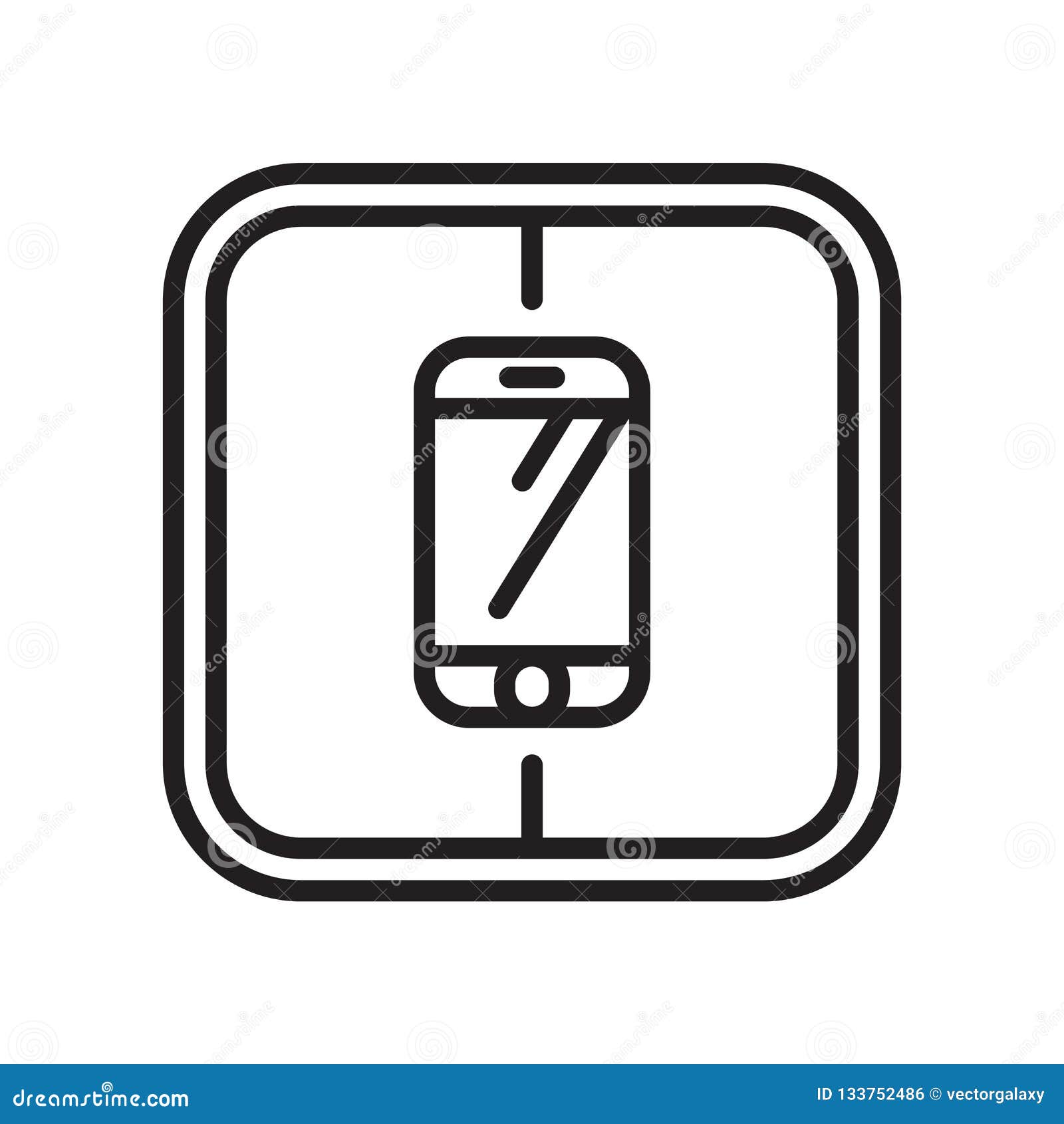 smarthphone icon  sign and   on white background, smarthphone logo concept