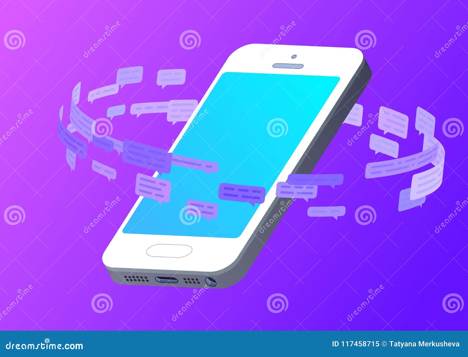 Smartphone с кругом текстовых сообщений и речи клокочет плавающ вокруг  Социальный жить средств массовой информации Вектор концепц Иллюстрация  вектора - иллюстрации насчитывающей телефон, вокруг: 117458715