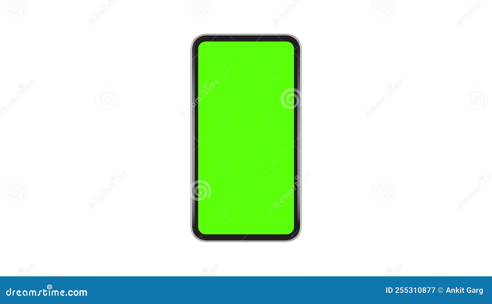 Smartphone Animation Slide and Zoom in Green Screen Mockup Stock Video