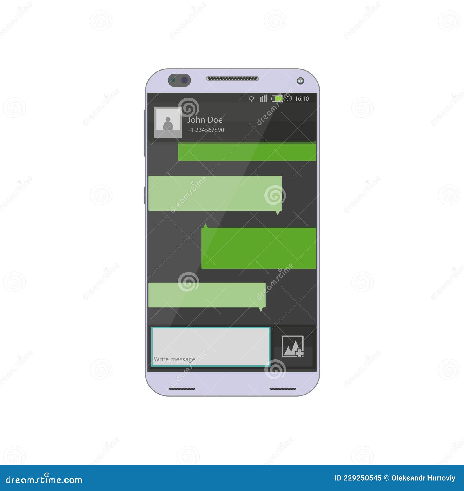 Compose Dialogues Using Samples Bubbles. Smart Phone Chatting Sms