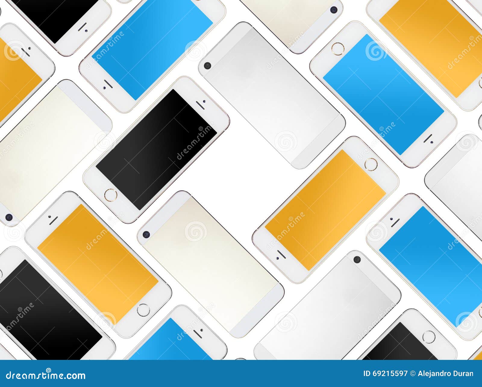 Smartphone collage stock image. Image of background, desk 69215597