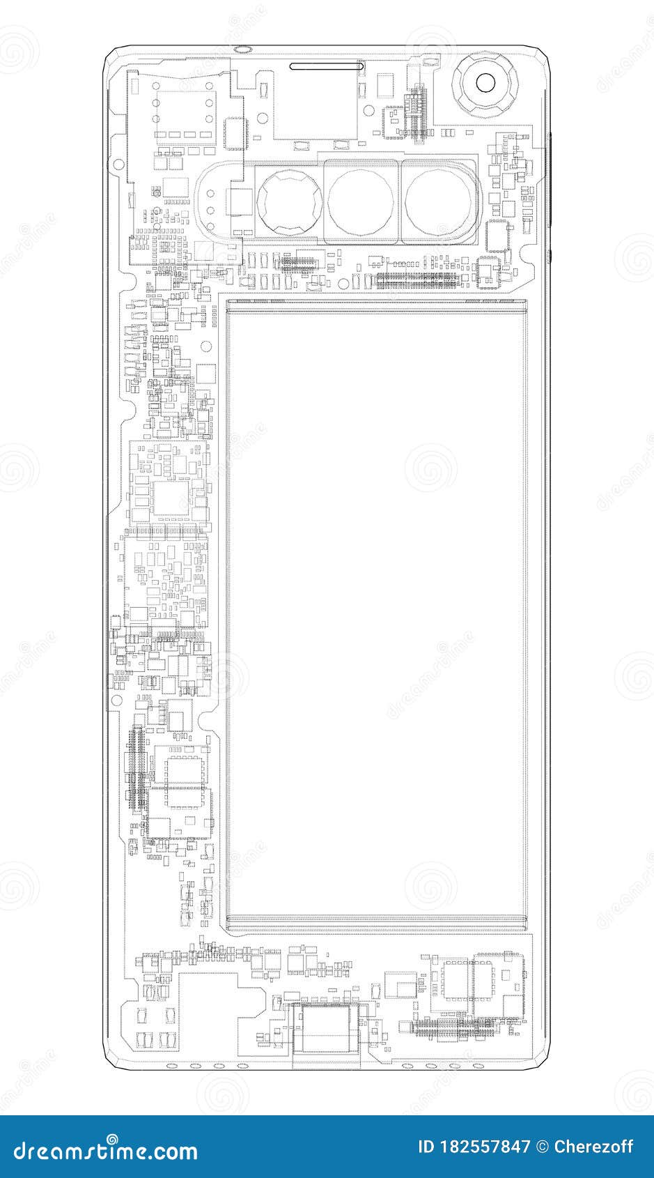 smartphone concept outline. 