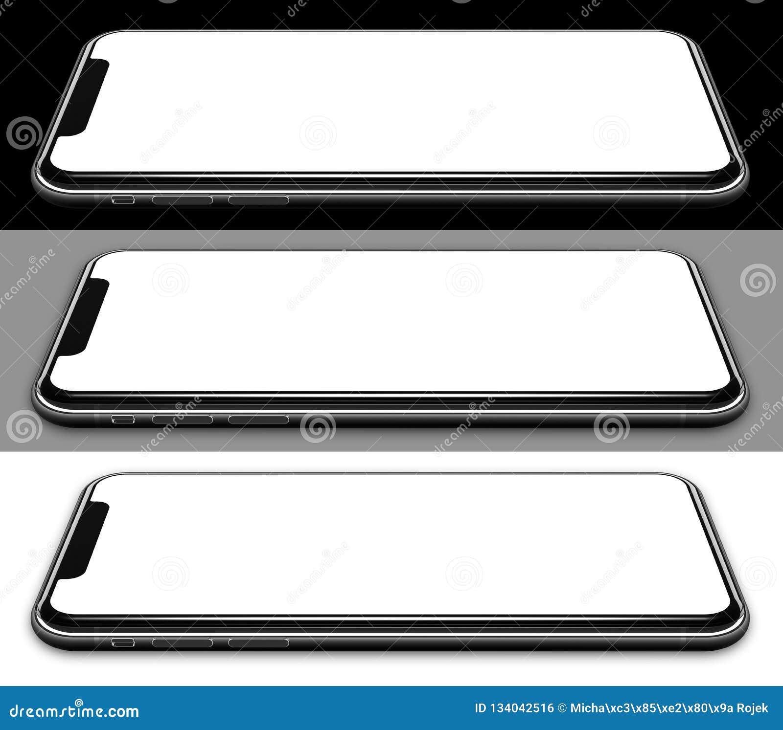 smartphone frame less blank screen