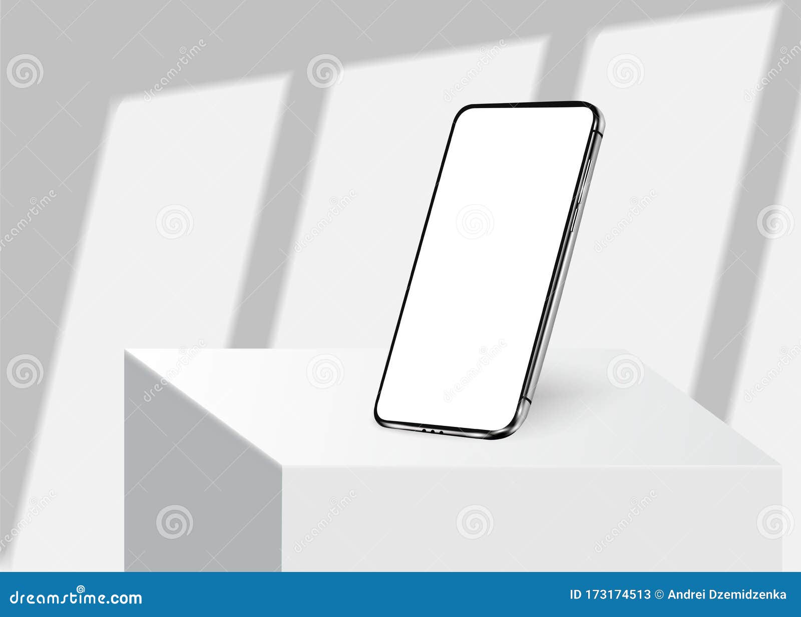 Download Smartphone Frame Less Blank Screen Rotated Position 3d Isometric Illustration Cell Phone Smartphone Perspective View Stock Vector Illustration Of Background Cellphone 173174513
