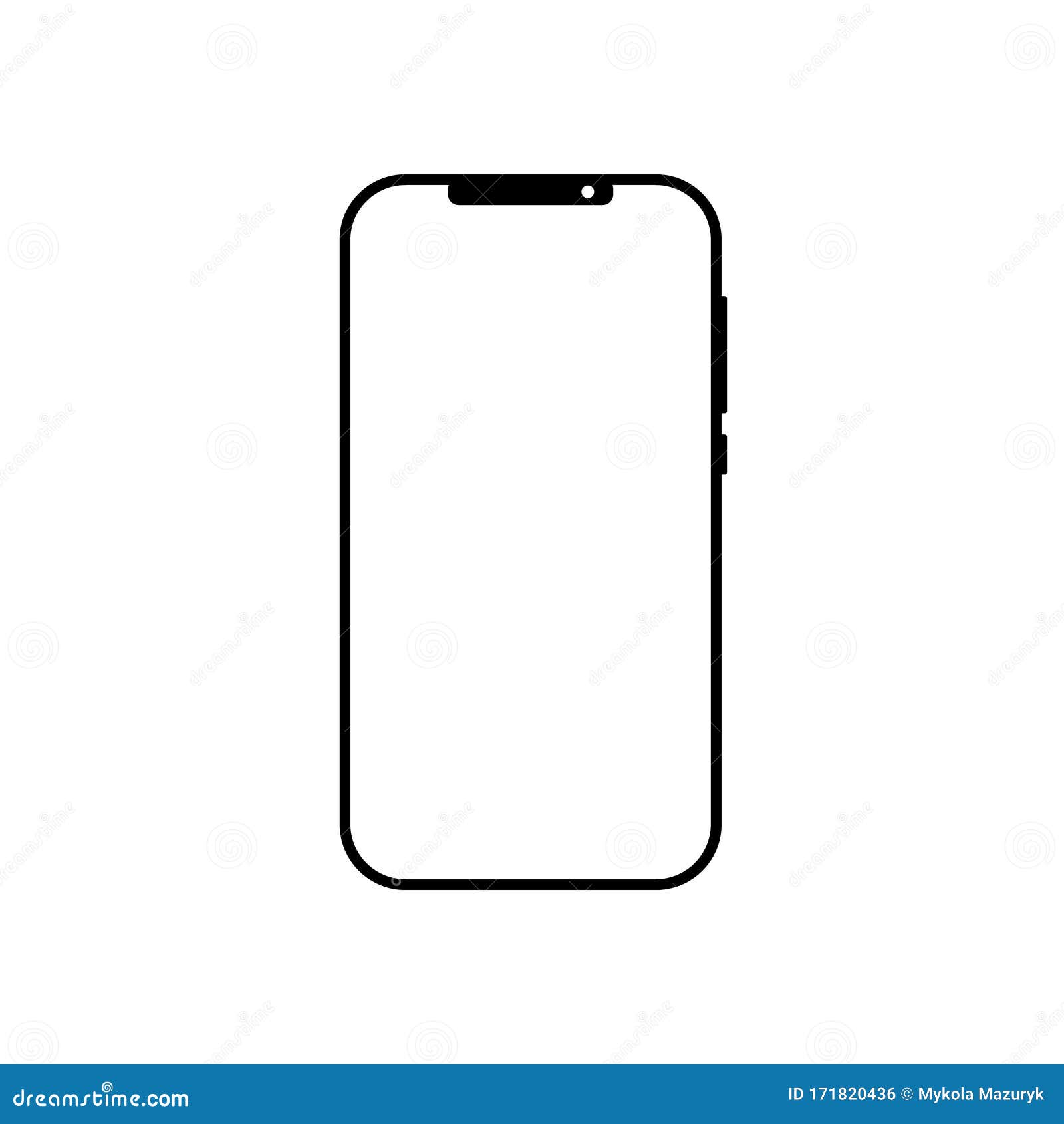 Smartphone Icon On White Background Vector Illustration Flat Icon Mobile Phone Handphone Application Stock Vector Illustration Of Flat Isolated