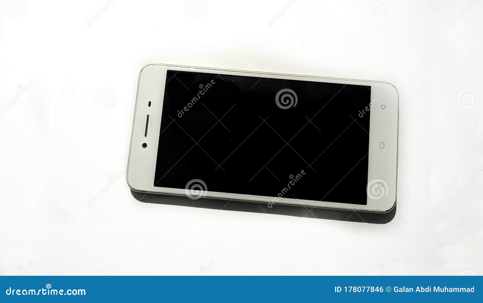 Smartphone Isolated on White Background Stock Photo Image of messaging, display 178077846