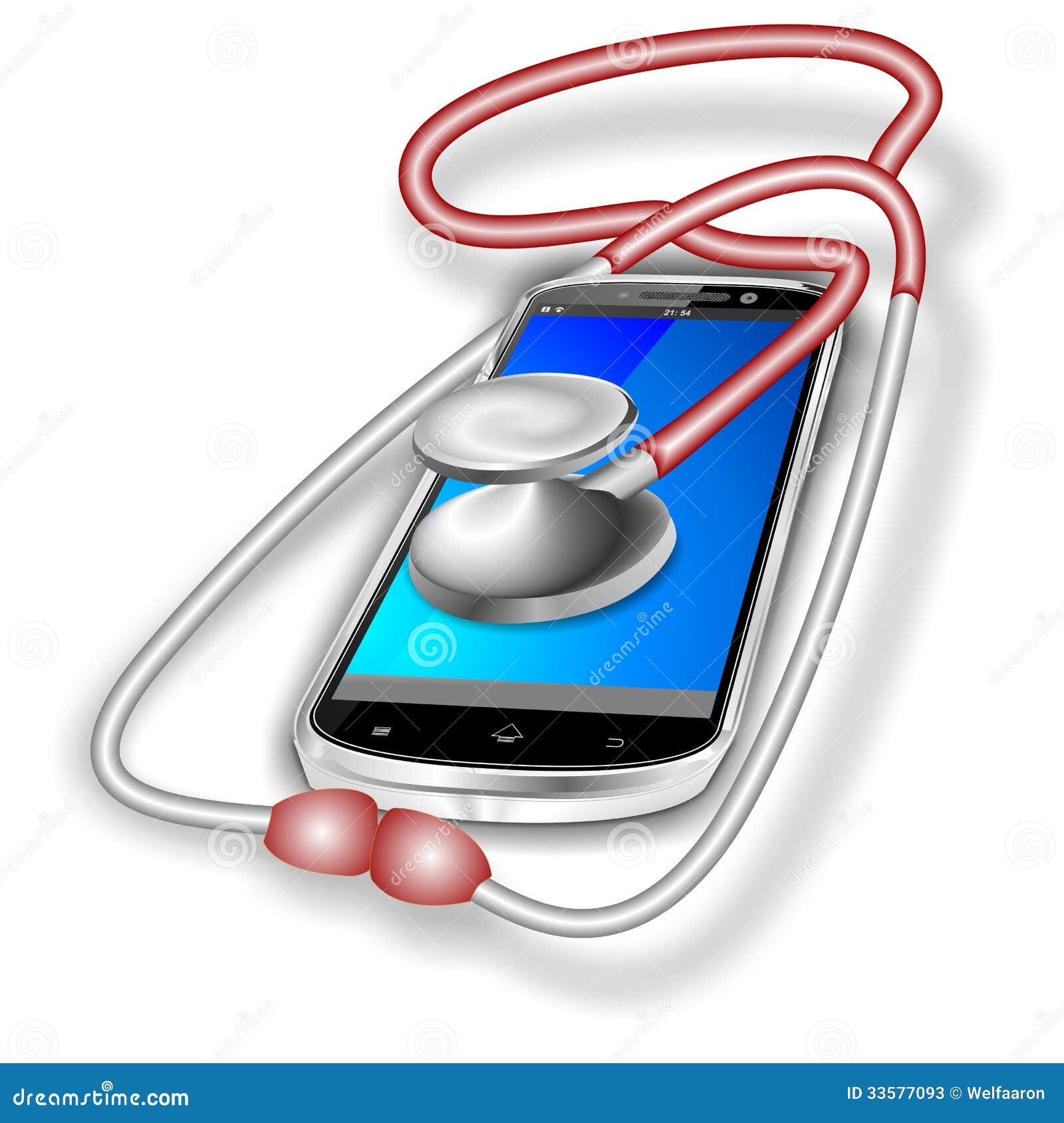 Smartphone repair blue stock illustration. Illustration of phone 33577093