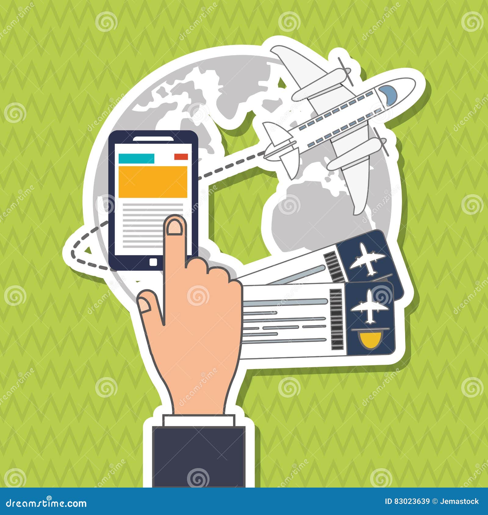 Smartphone and Travel Icon Design, Vector Illustration Stock Vector ...