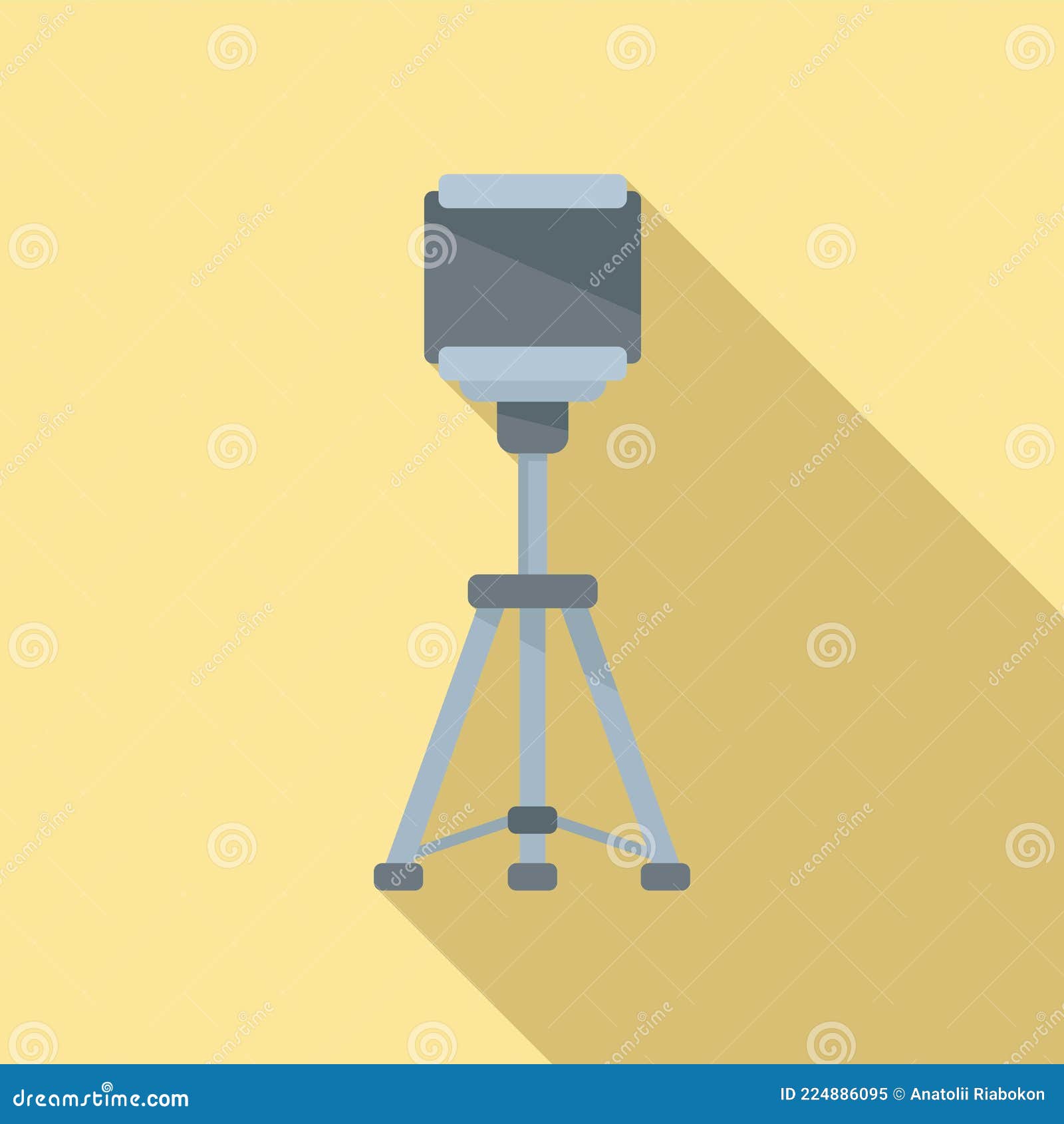 Tripod stand icon outline vector. Camera mobile stand. Photo phone